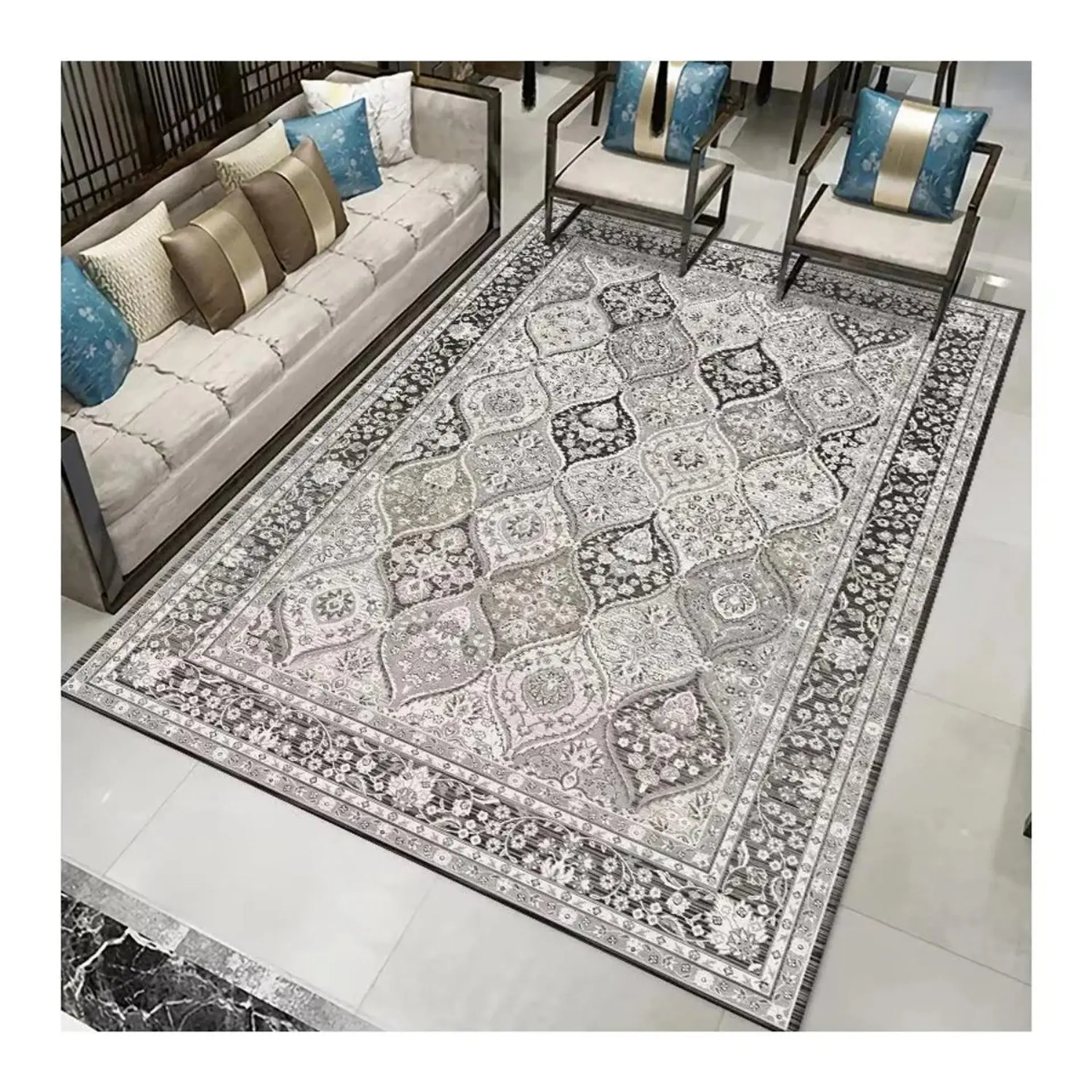 Alfombra Living Grande Estampada 150X200 cm Ankara 1
