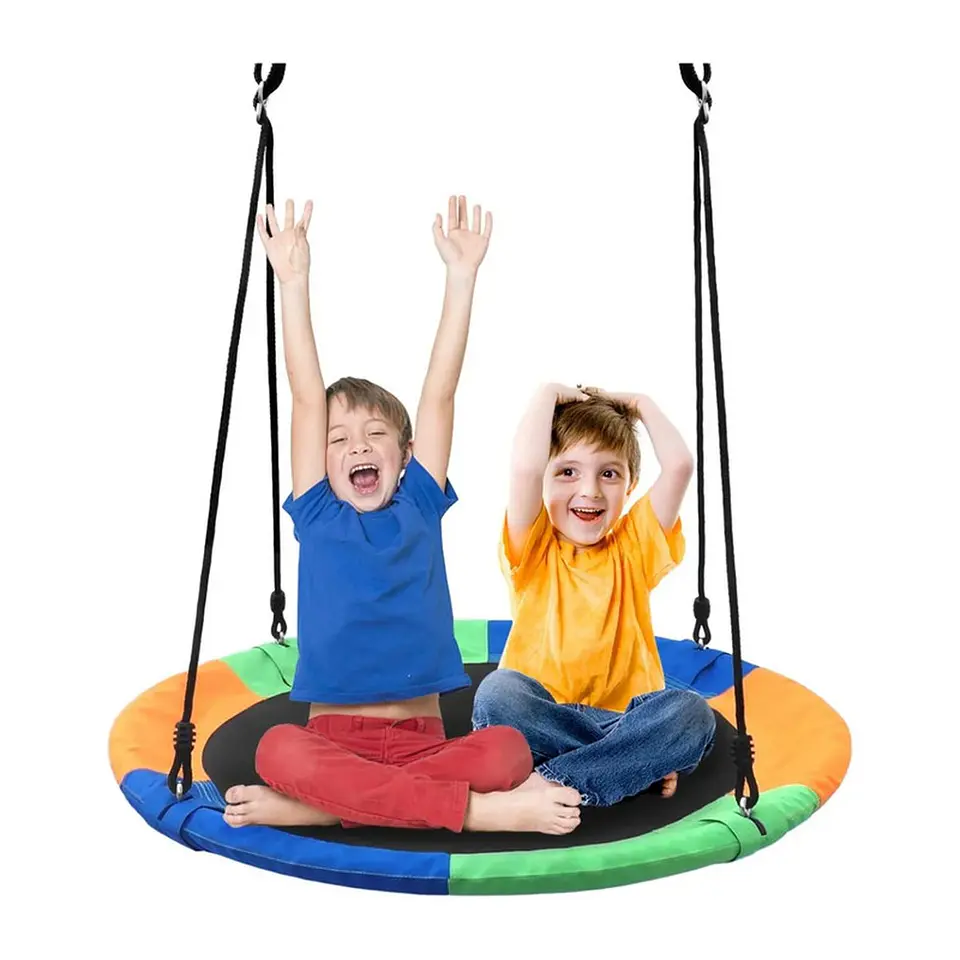 Columpio Redondo Patio Incluye Accesorios Silla Mecedora 7