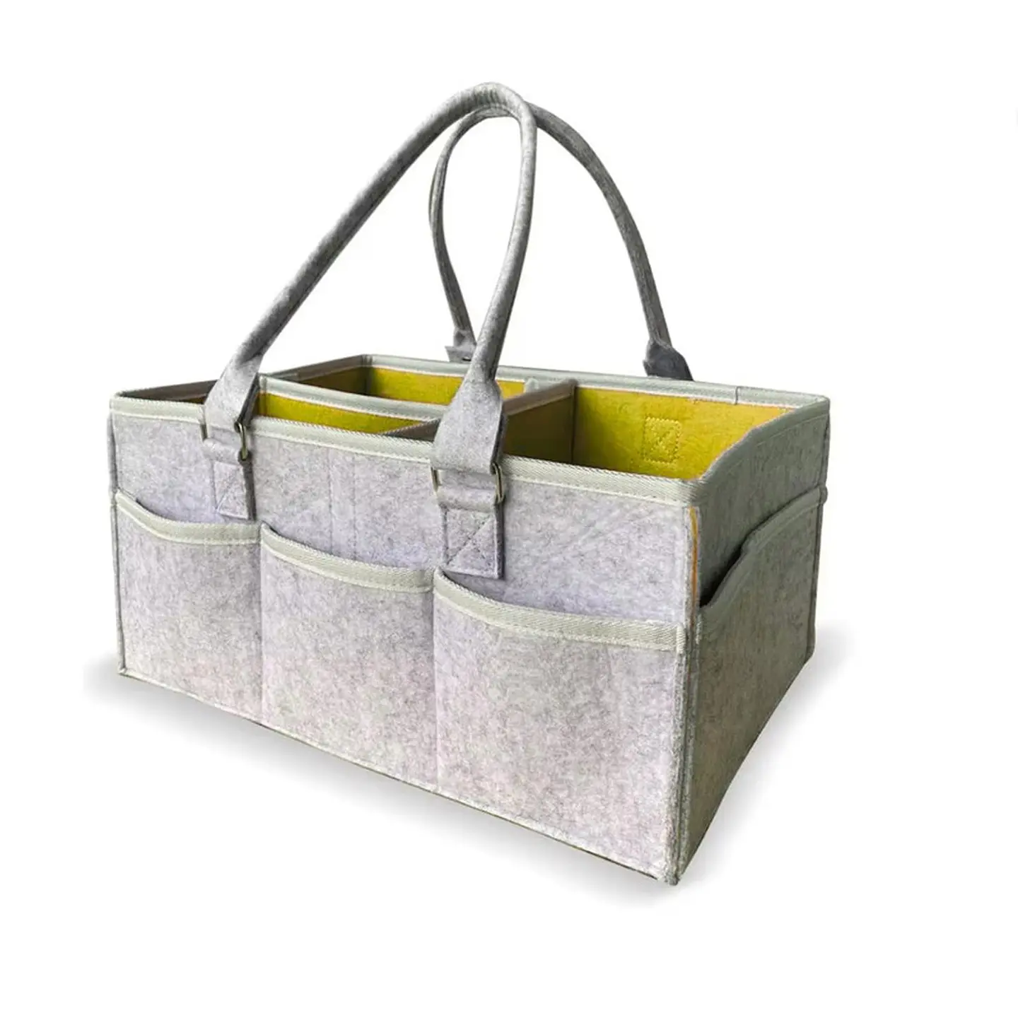 Organizador De Pañales Deluxe Para Mudador Amarillo 3