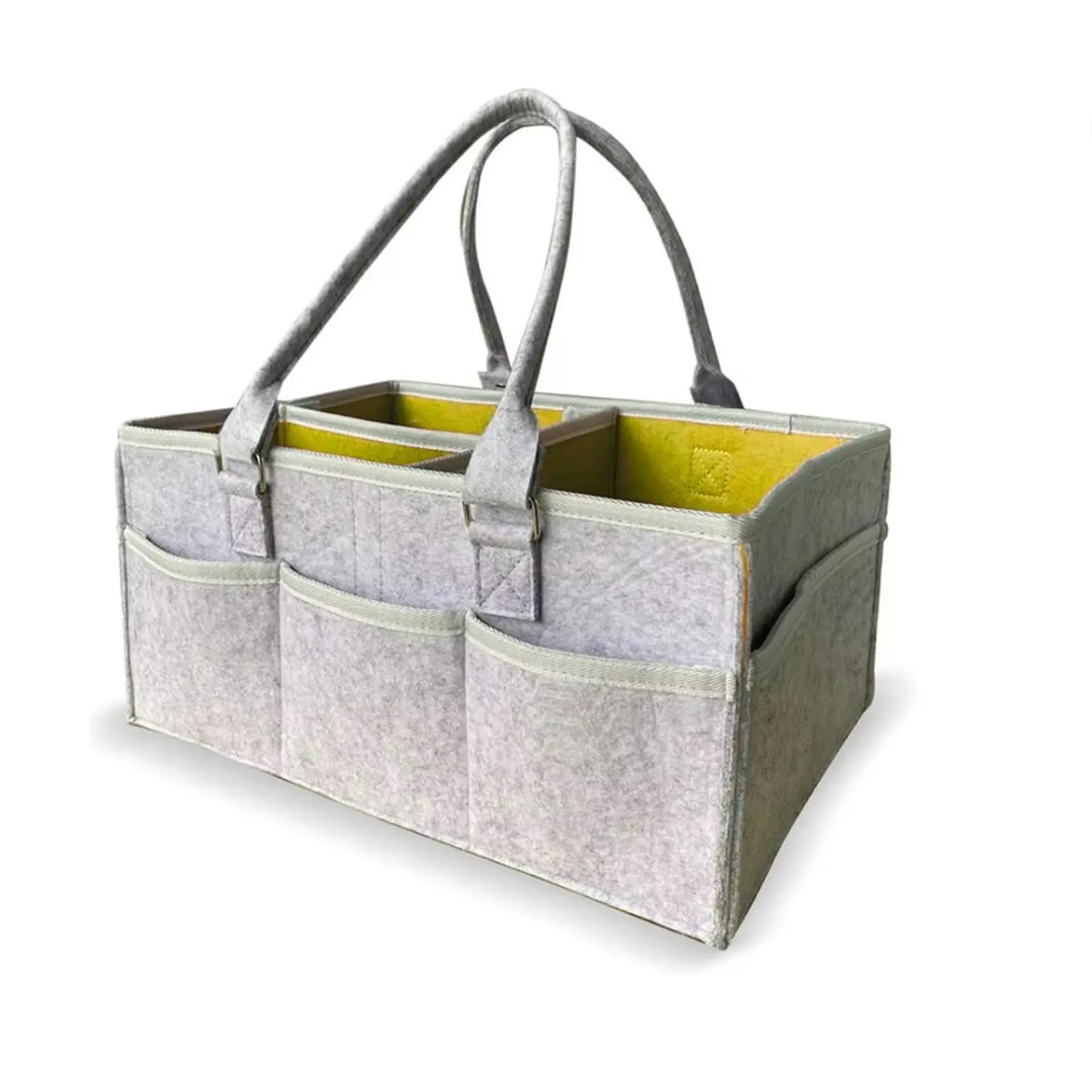 Organizador De Pañales Deluxe Para Mudador Amarillo 3