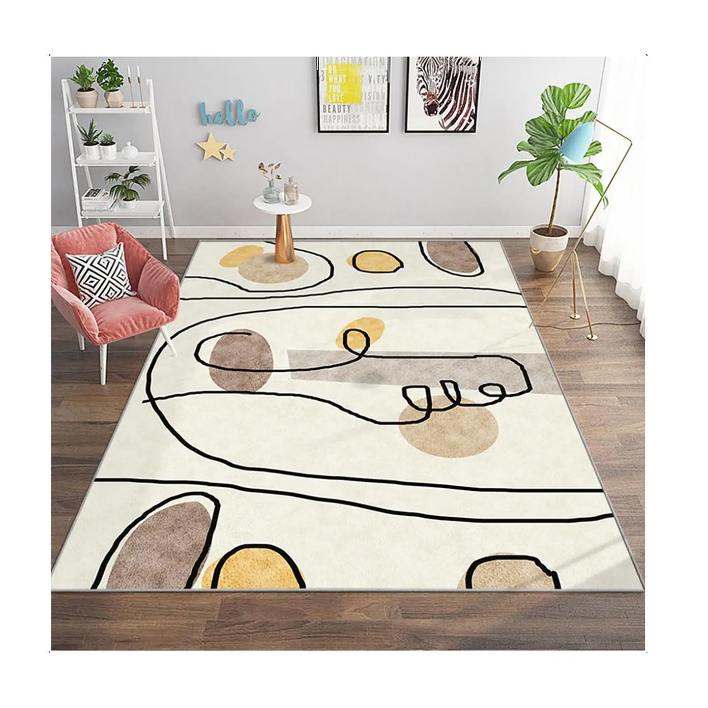 Alfombra Living Estampada 120X160 cm Florencia 1
