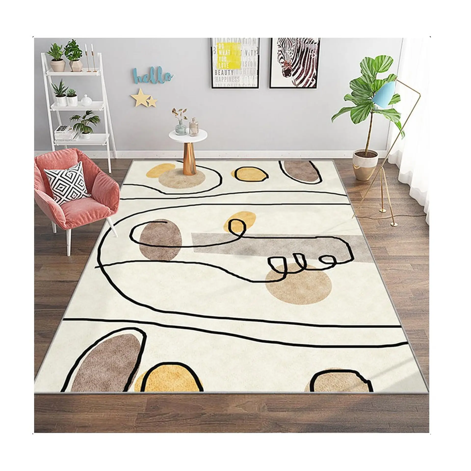 Alfombra Living Estampada 120X160 cm Florencia 1
