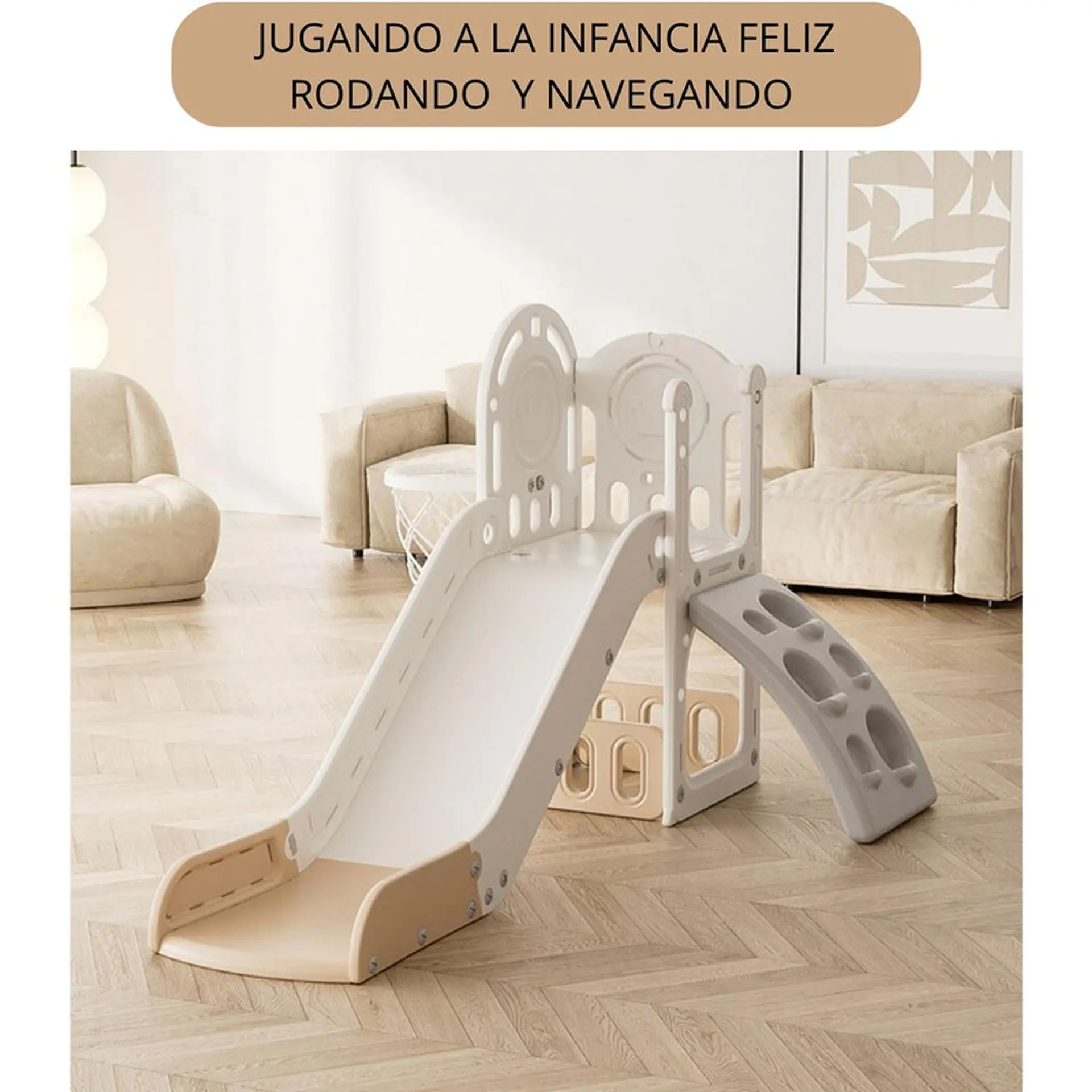 Juego Resbalin Infantil + Escalada Tobogan Torre Rojo 6