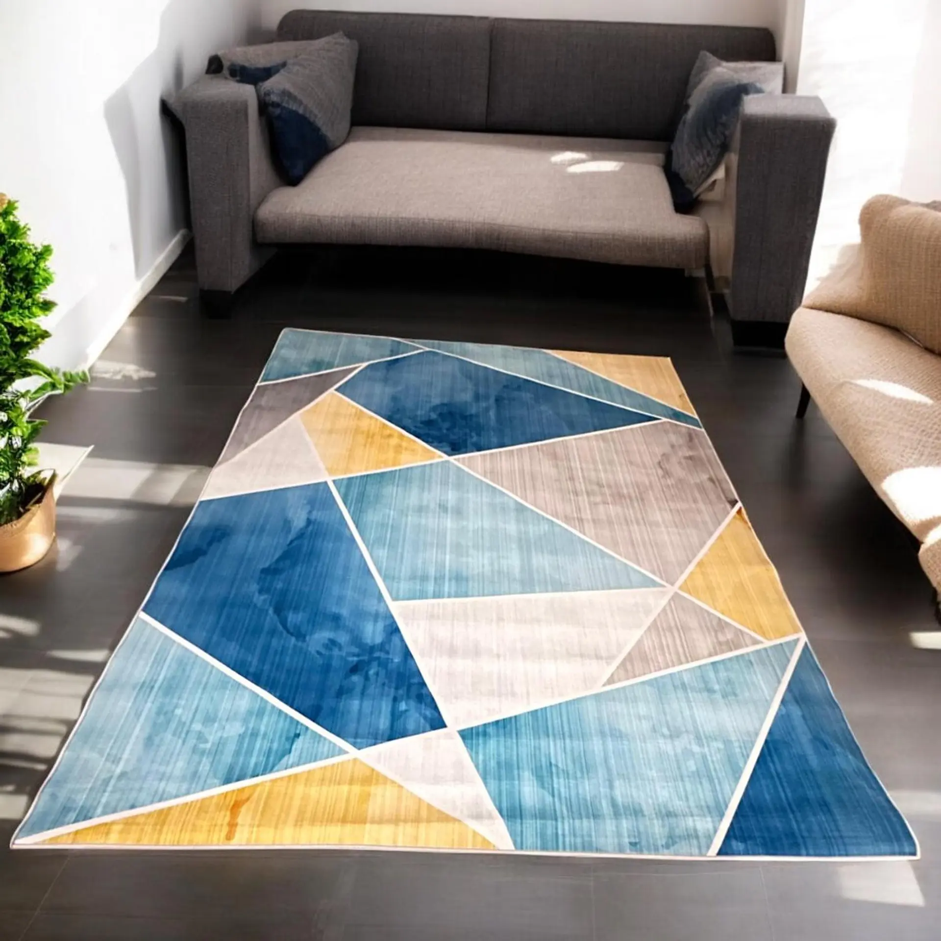 Alfombra Living Grande Estampada 150X200 cm Bandirma 1
