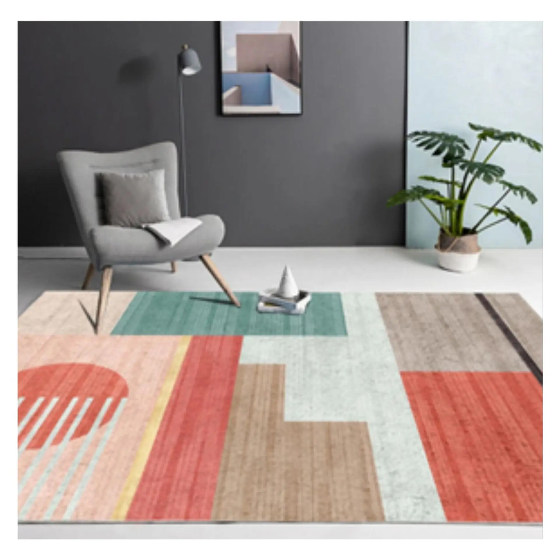 Alfombra Living Estampada 120X160 cm La Romana 1