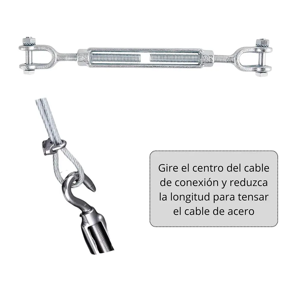 Tirolesa 30m Con Freno Juego Zipline Kit Tirolina Canopy 9