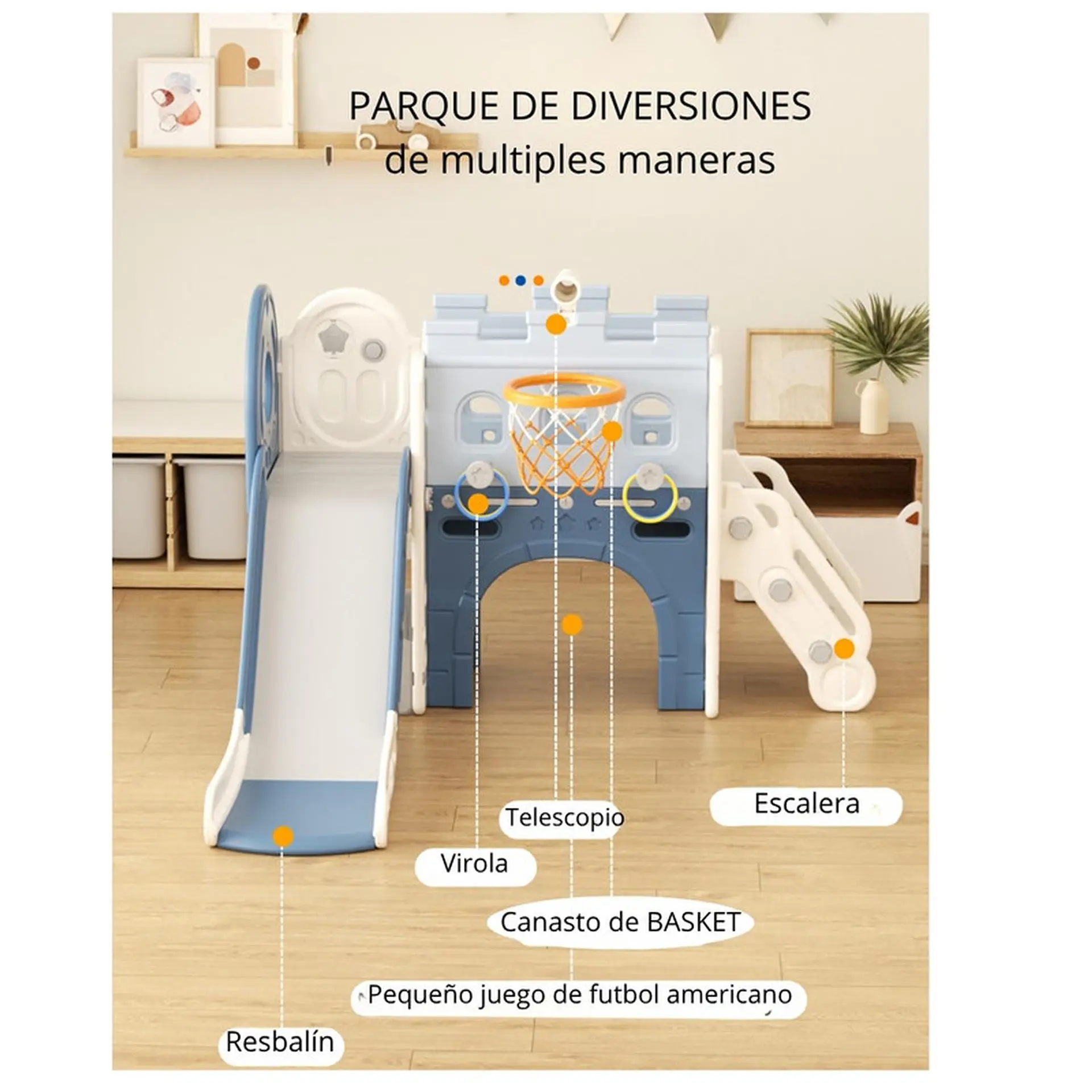 Juego Resbalin Con Aro Telescopio Tobogan Torre Aul 9