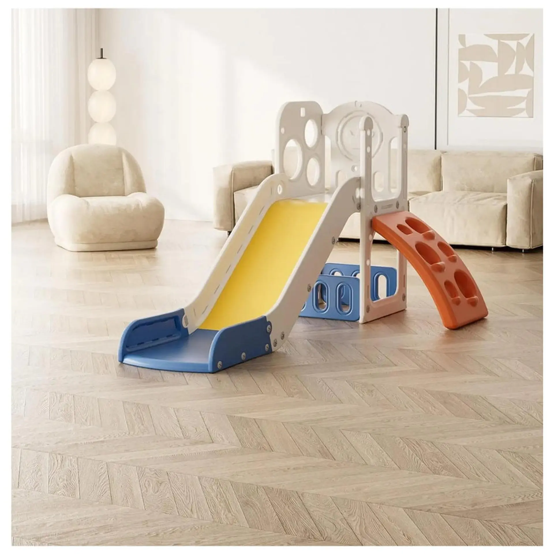 Juego Resbalin Infantil + Escalada Tobogan Torre Rojo 1