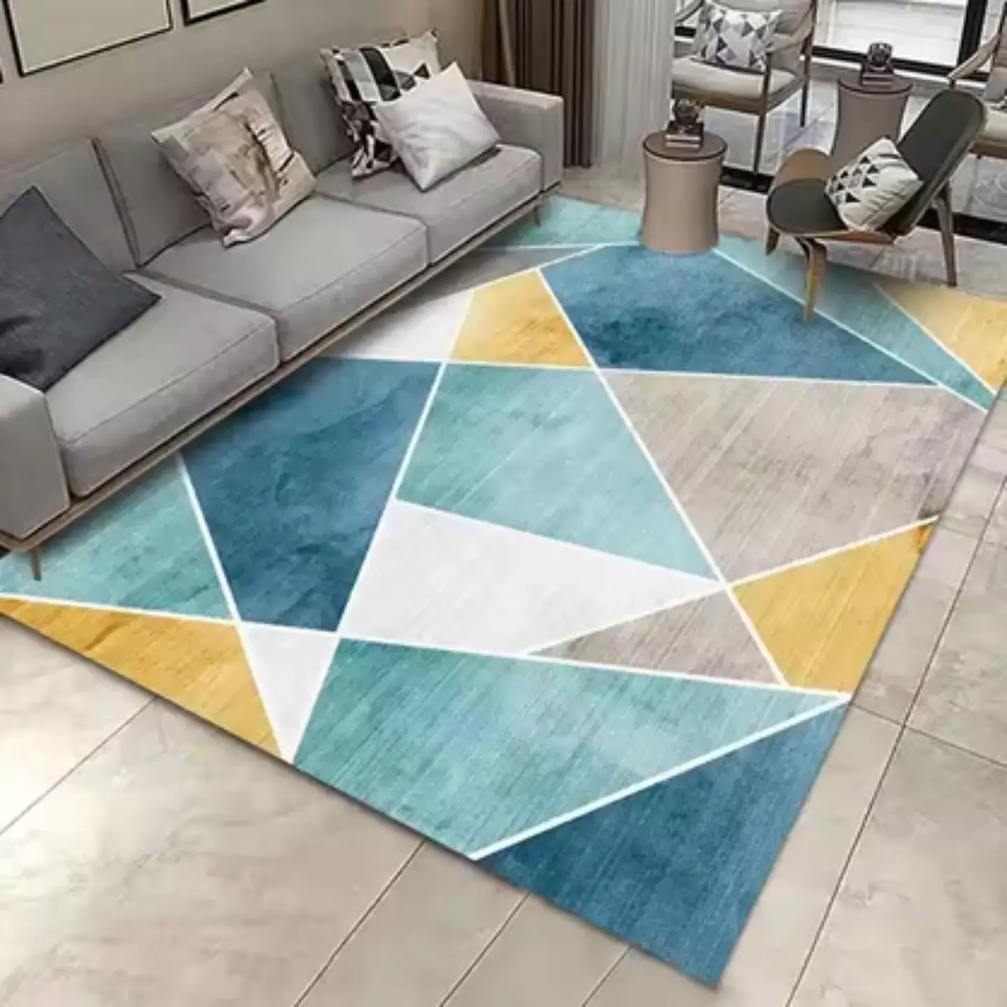 Alfombra Living Grande Estampada 150X200 cm Bandirma 2