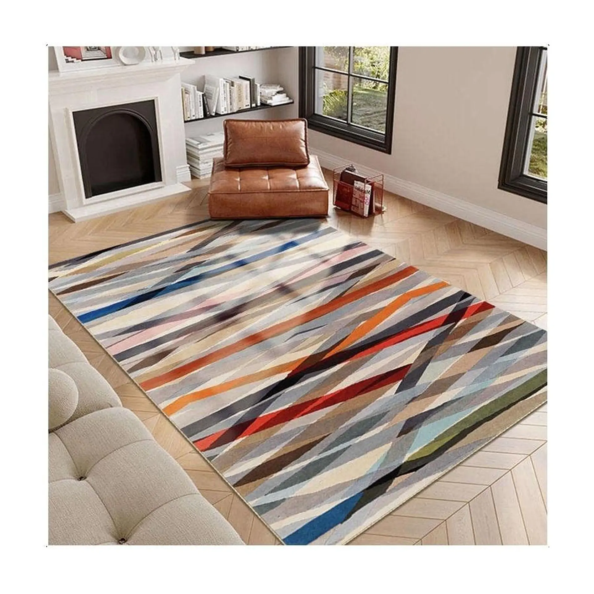 Alfombra Living Estampada 120X160 cm Napoles 1