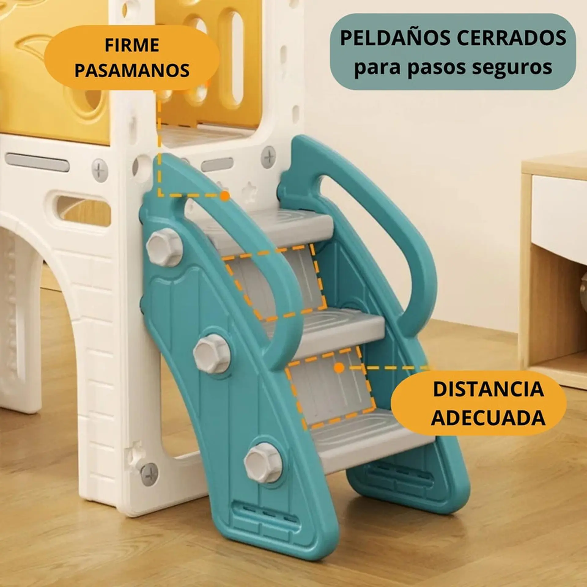 Juego Resbalin Tobogan Aro Basket Telescopio Rocket 6