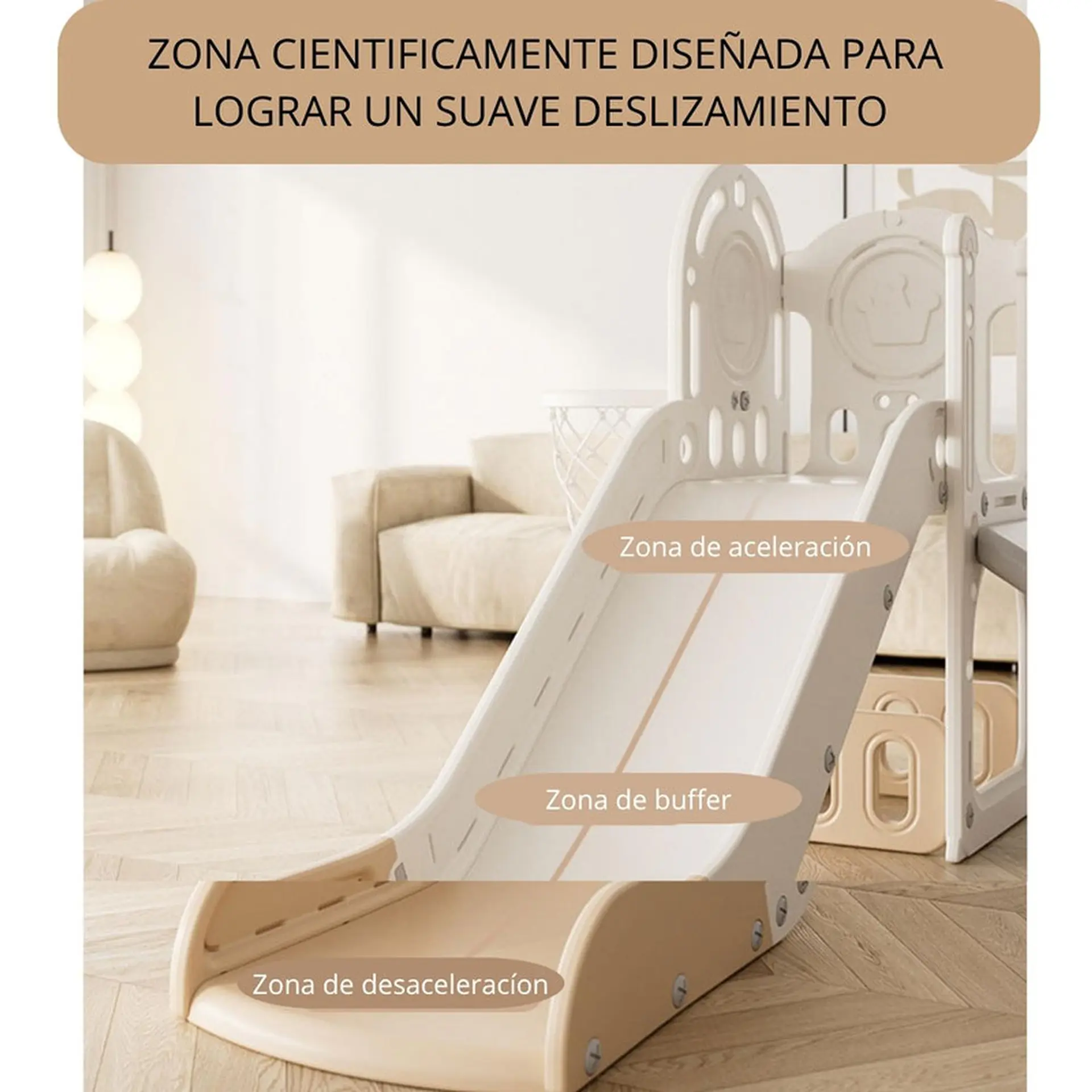 Juego Resbalin Infantil + Escalada Tobogan Torre Rojo 7