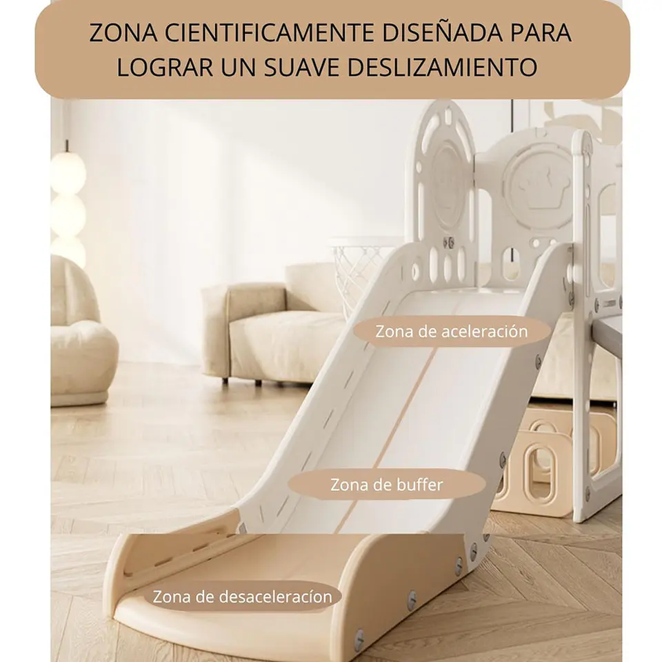 Juego Resbalin Infantil + Escalada Tobogan Torre Rojo 7