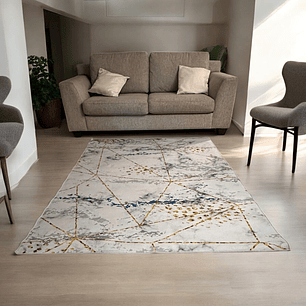Alfombra Living Grande 150X200 Cm. Silviri Tapete Sala 3D