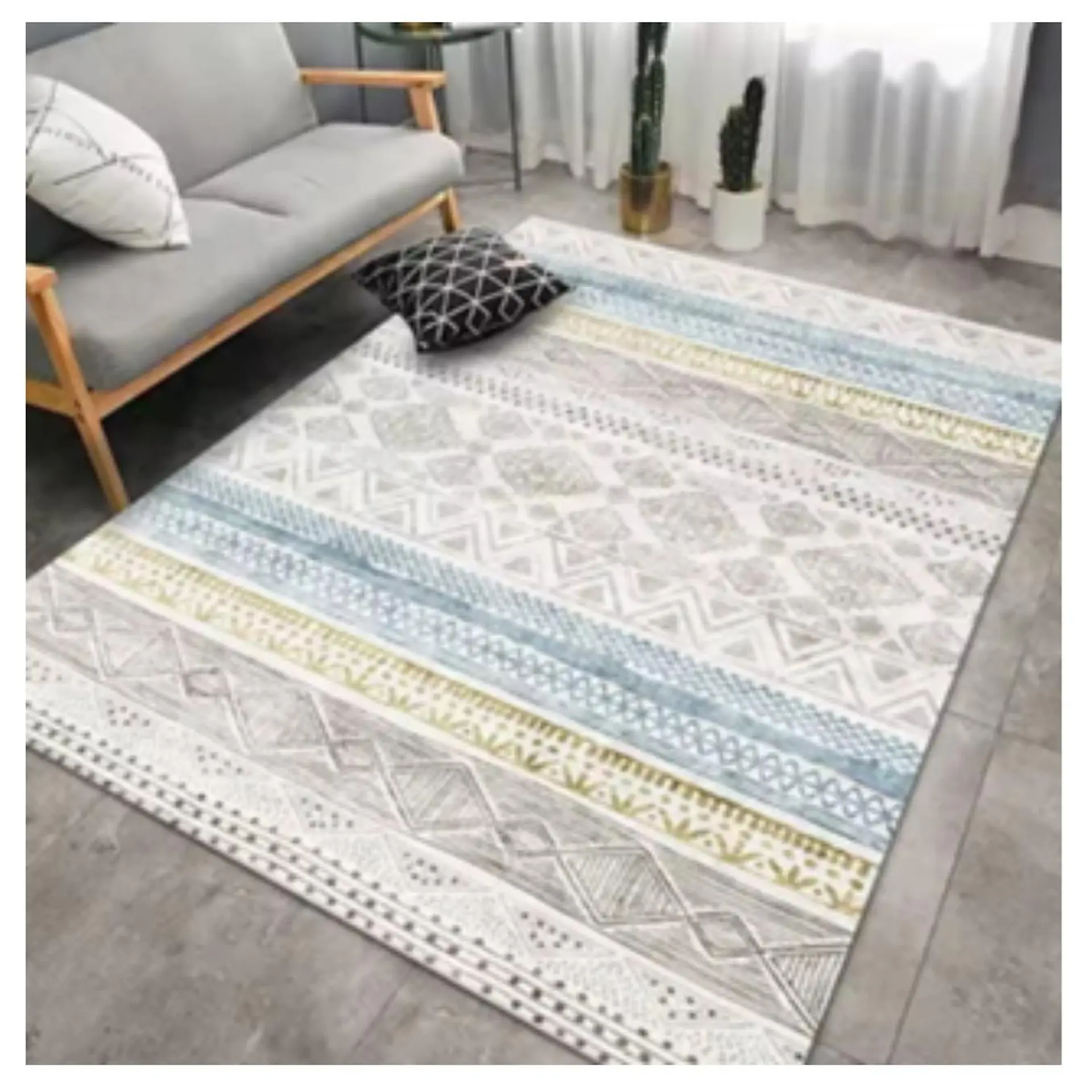 Alfombra Living Grande Estampada 150X200 cm Pasali 2