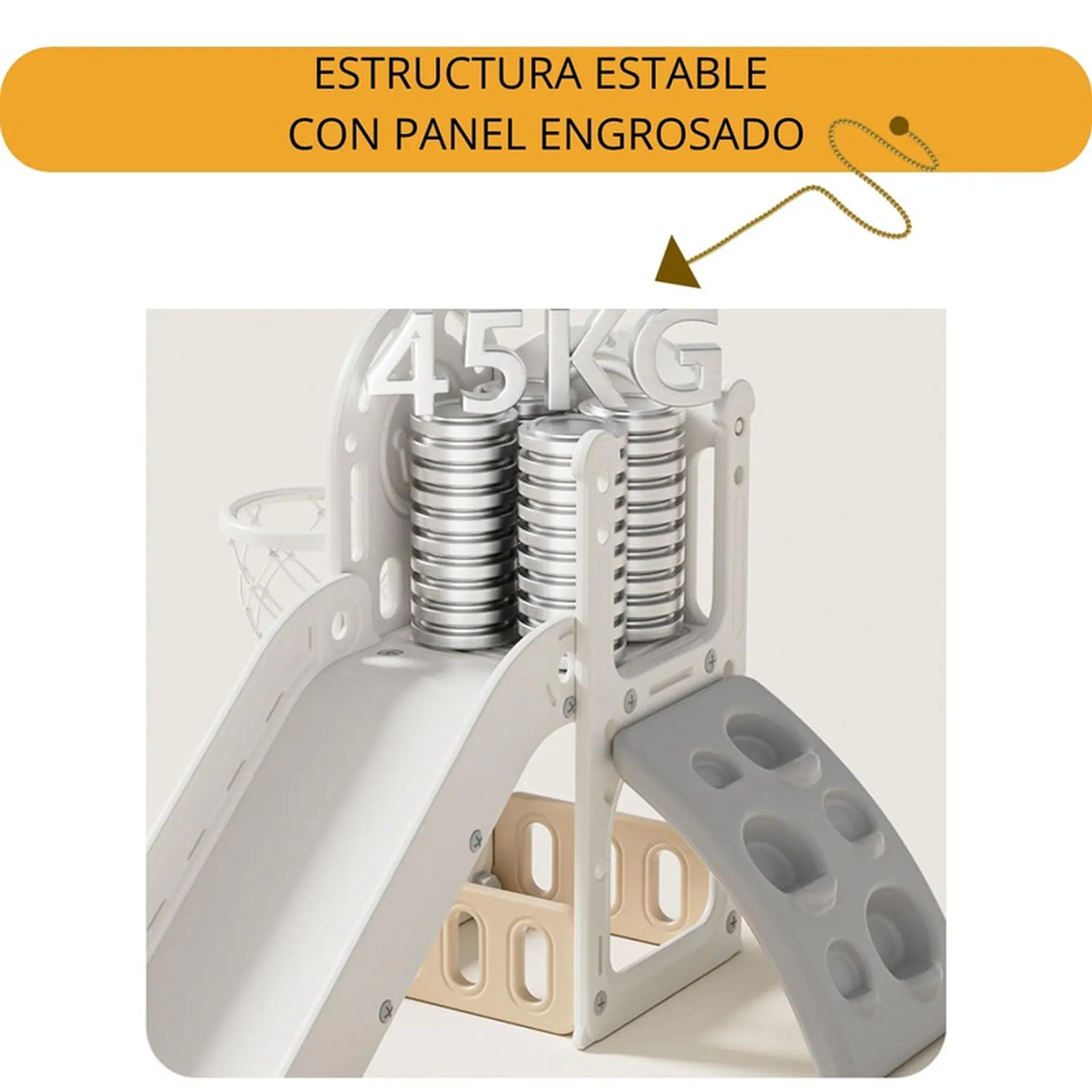 Juego Resbalin Infantil + Escalada Tobogan Torre Rojo 8