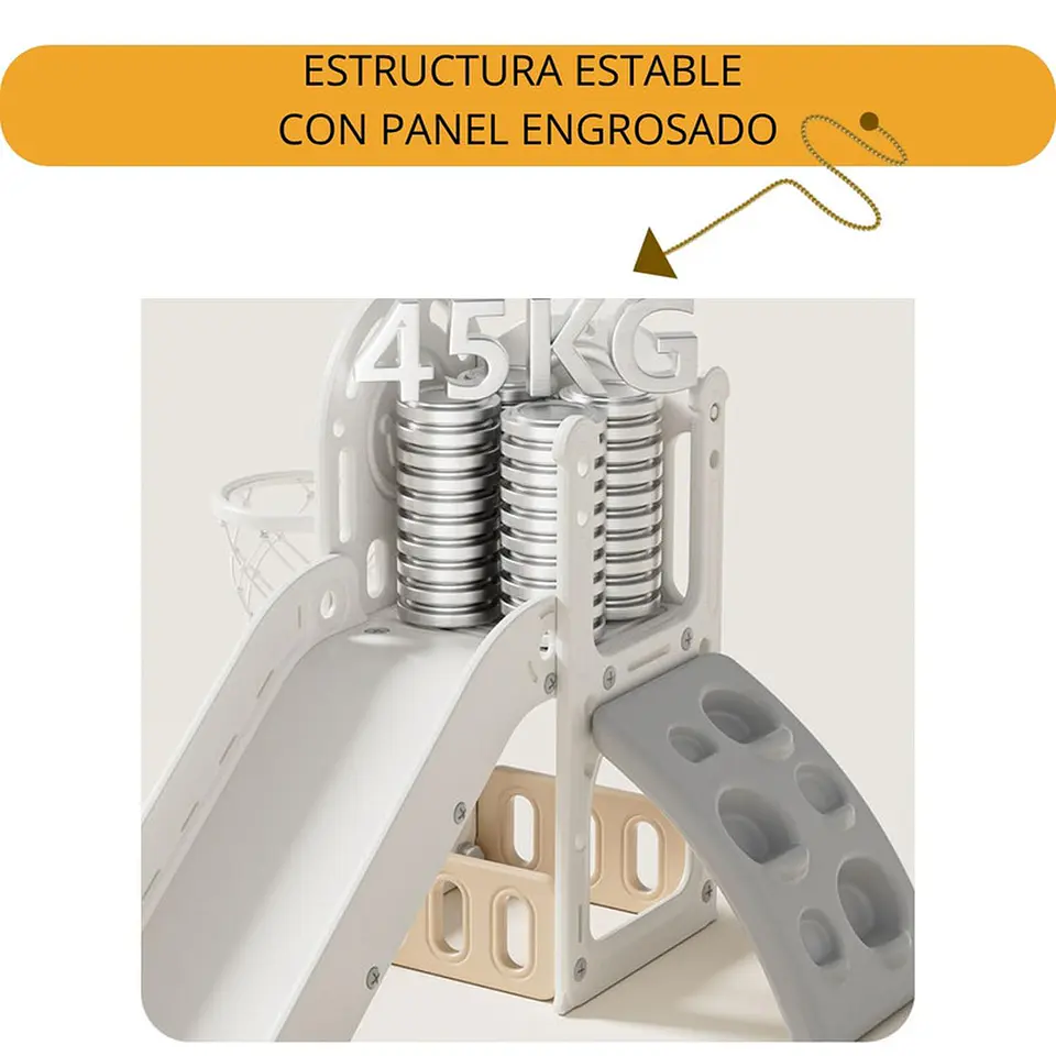 Juego Resbalin Infantil + Escalada Tobogan Torre Rojo 8