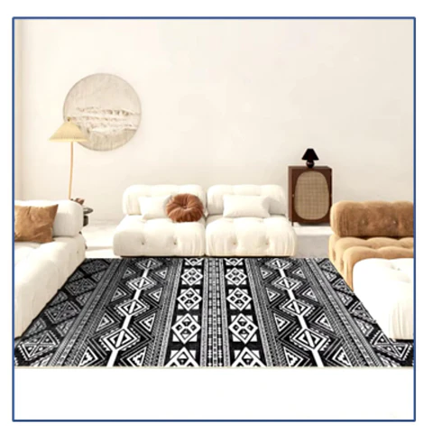 Alfombra Living Grande Estampada 150X200 cm Kemer