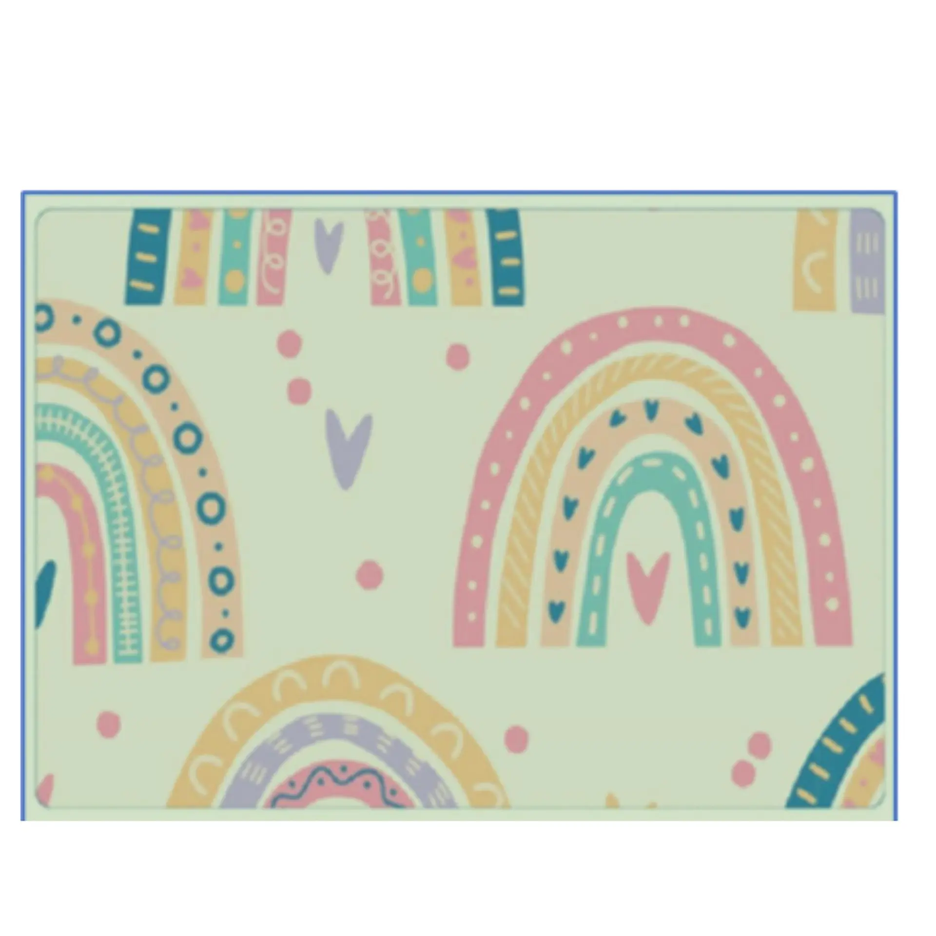Alfombra Infantil Estampada 80x120 cm Arcoiris 2