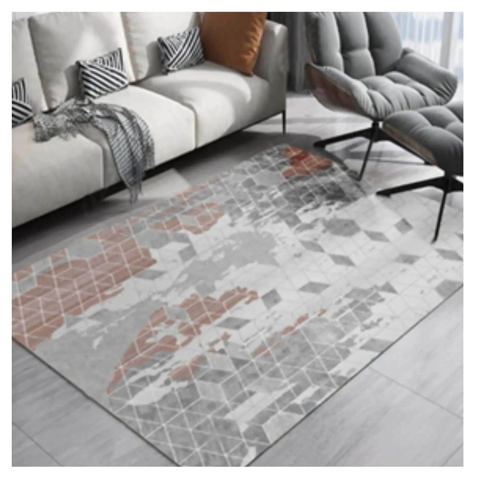 Alfombra Bajada Cama Estampada 60x100 cm Badajoz 1