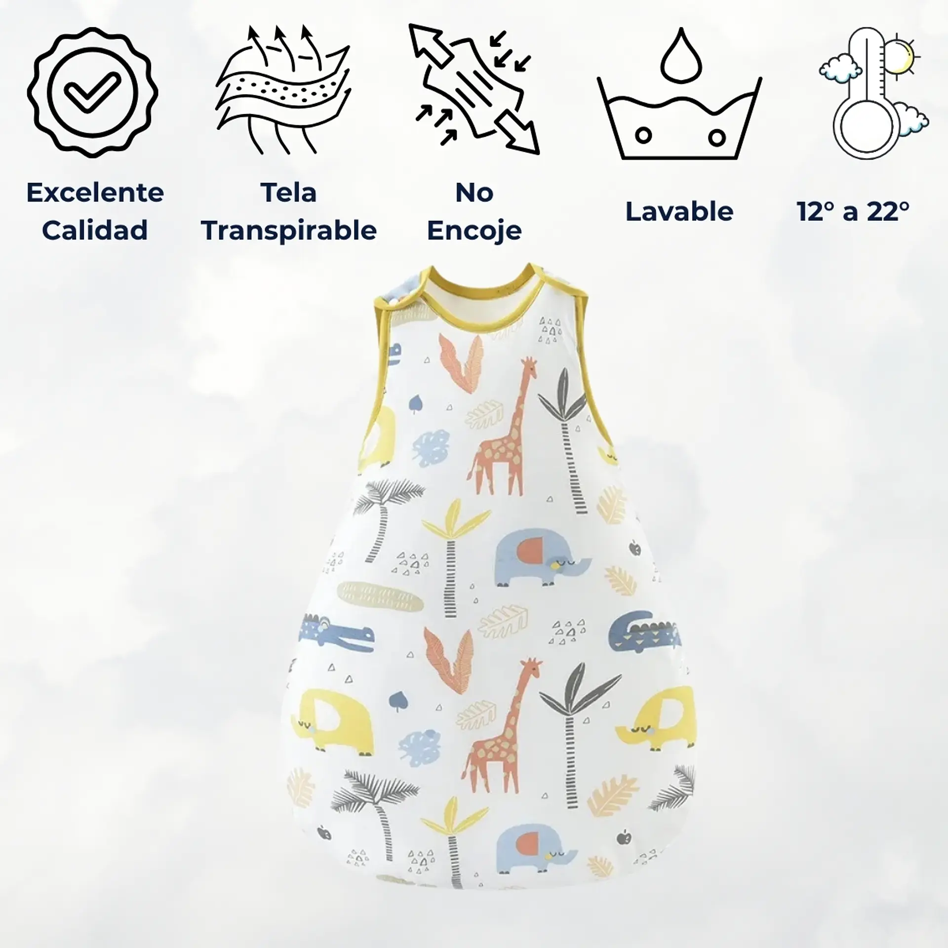 Saquito De Dormir Bebe Tog 1.5 Pijama Saco De Dormir 7