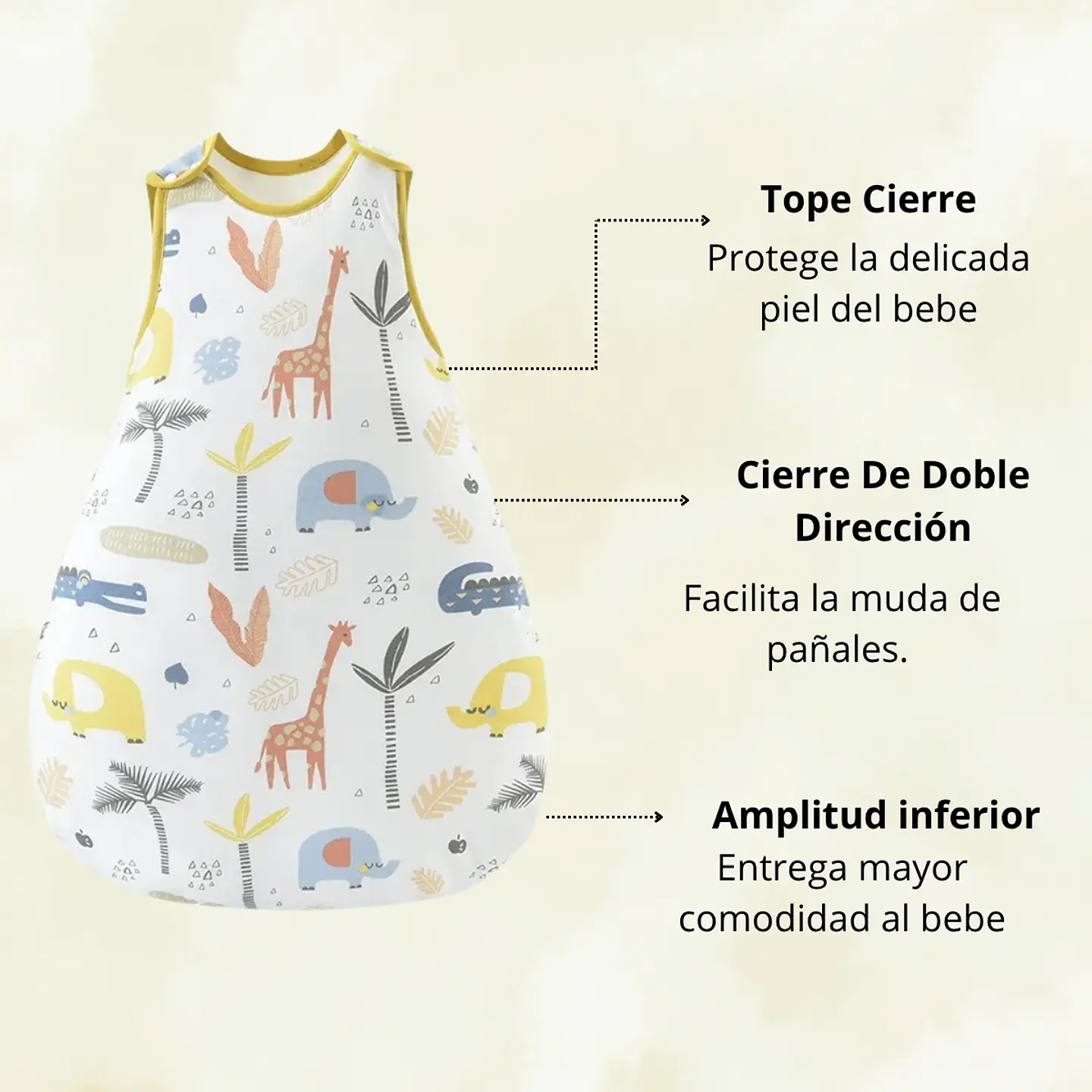 Saquito De Dormir Bebe Tog 1.5 Pijama Saco De Dormir 9