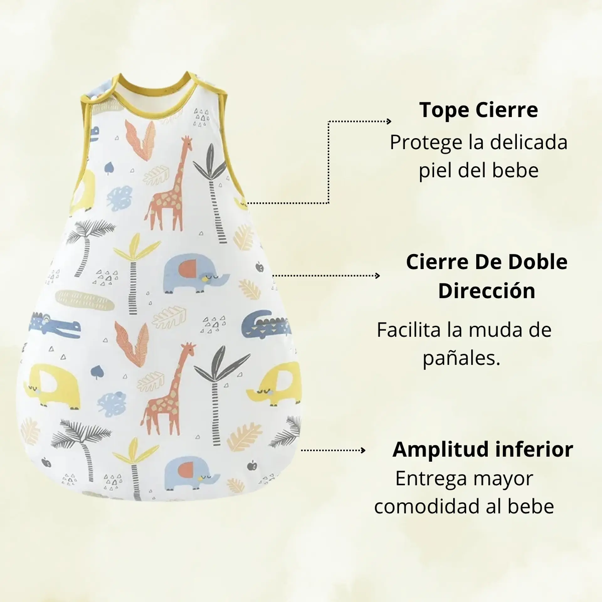 Saquito De Dormir Bebe Tog 1.5 Pijama Saco De Dormir 9