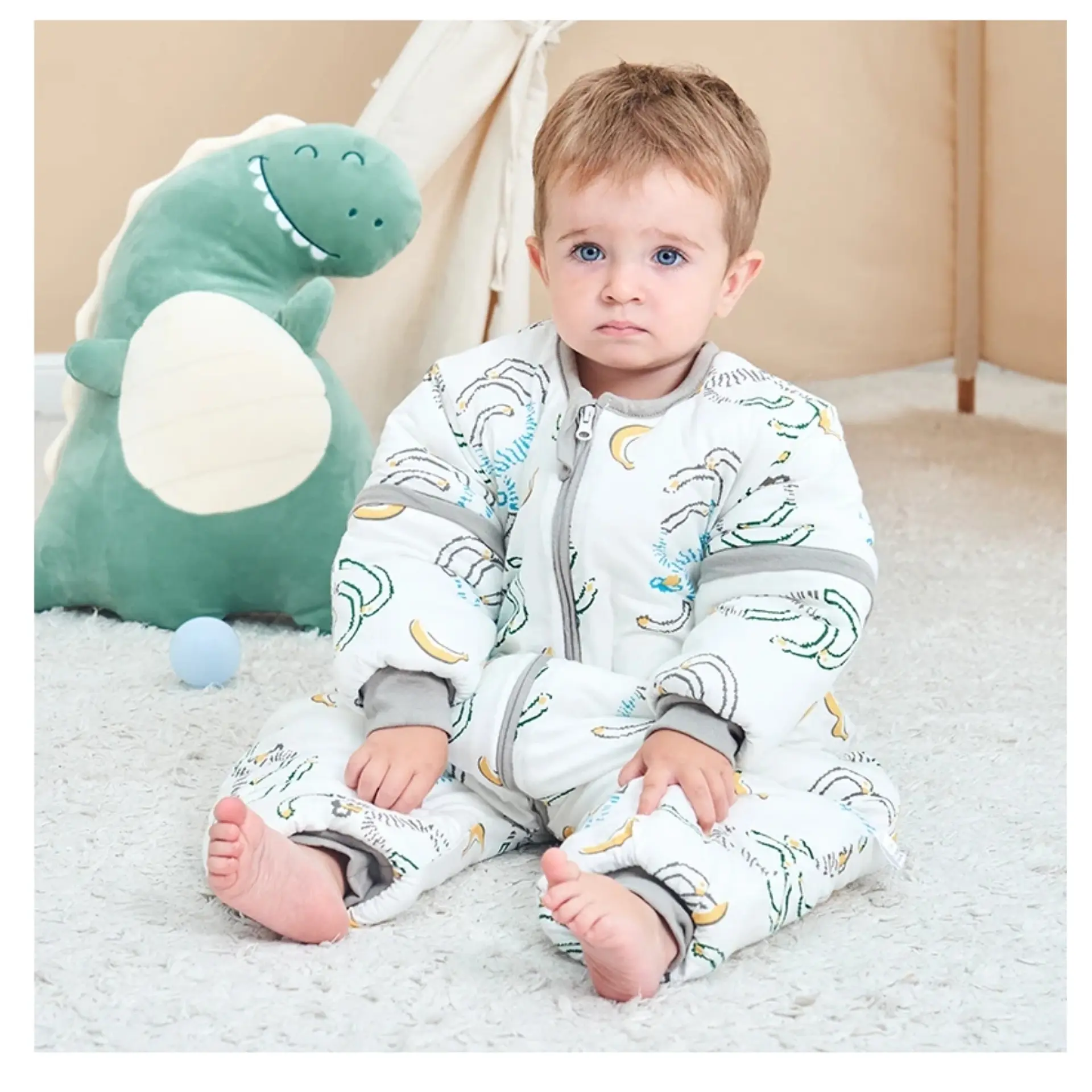 Saquito De Dormir Bebe Con Pie Tog 1.5 Pijama Saco Dormir 12