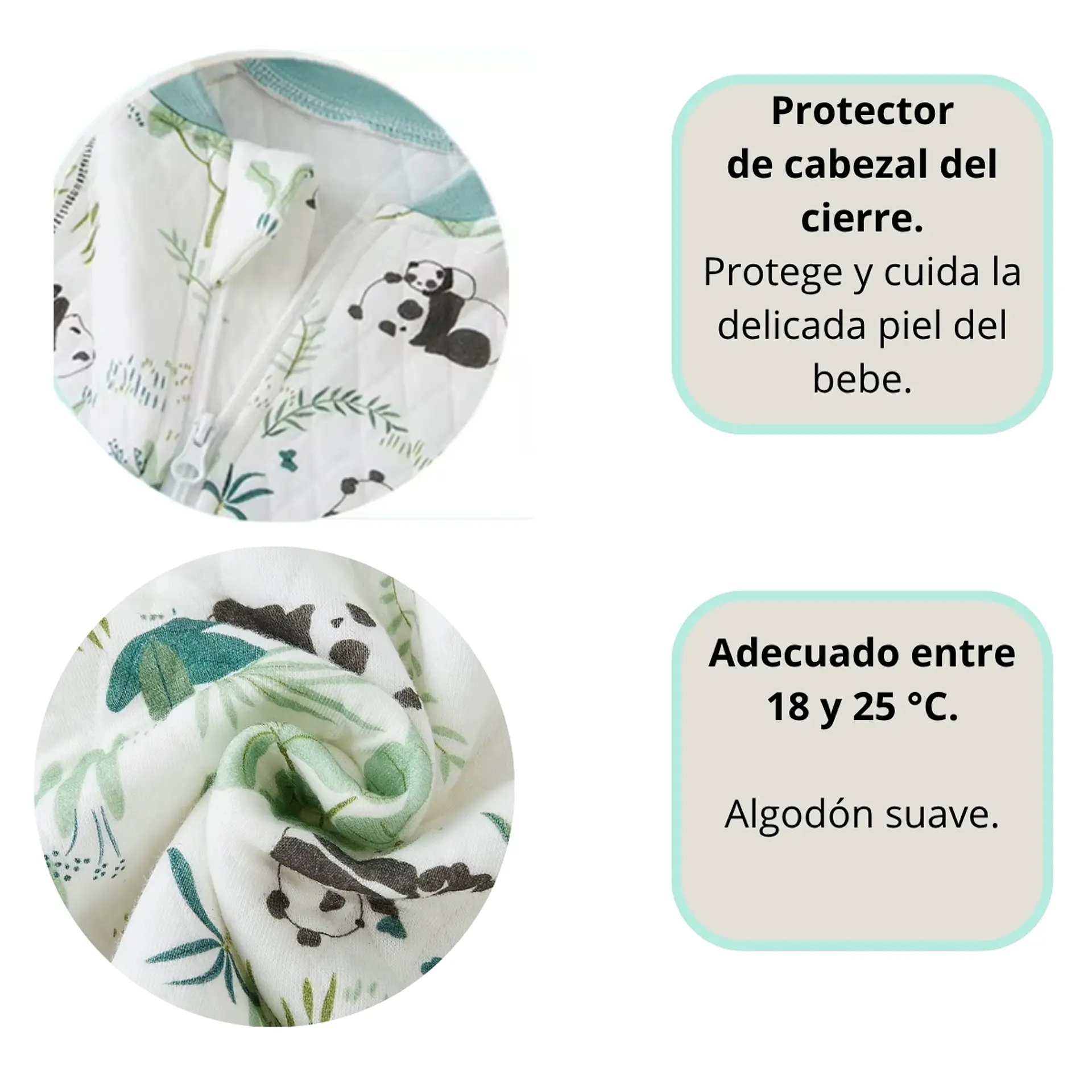 Saquito De Dormir Pijama Bebe Tog 1.5 Con Pie y Brazos 5