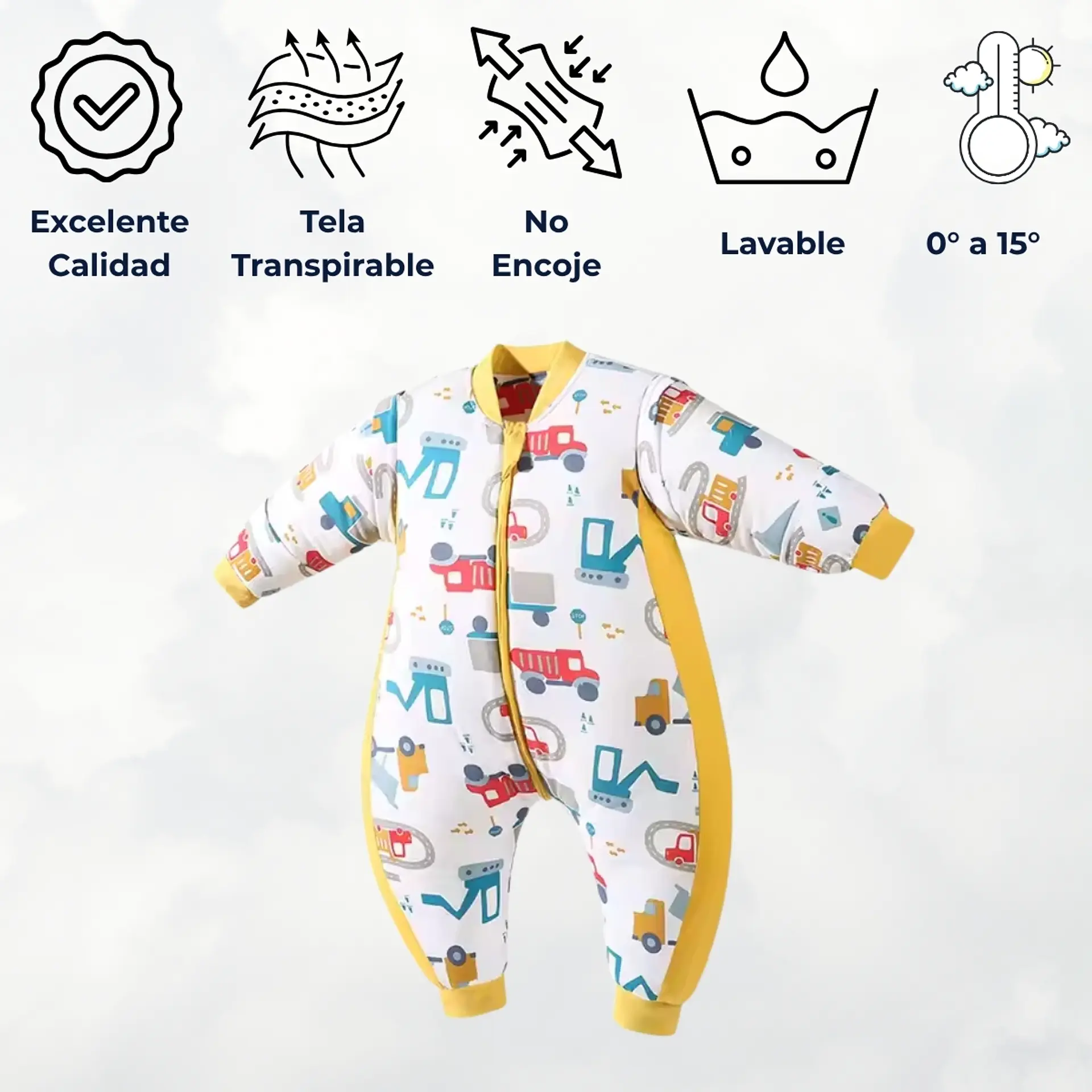 Saquito De Dormir Bebe Con Pie Tog 2.5 Pijama Saco Dormir 6
