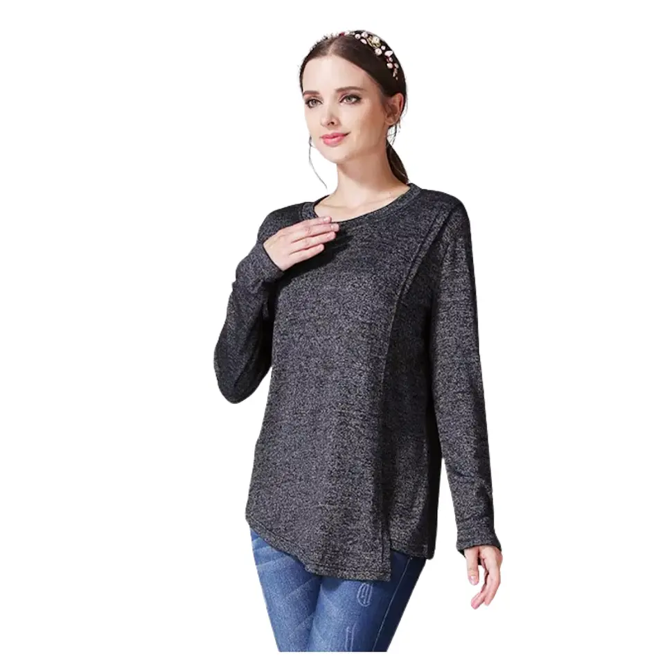 Polera Lactancia Maternidad Manga Larga Mari 5