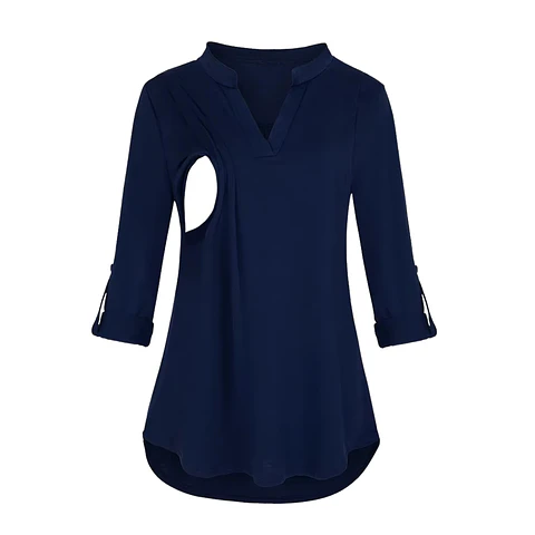 Polera Lactancia Maternidad Camisa Manga Larga 
