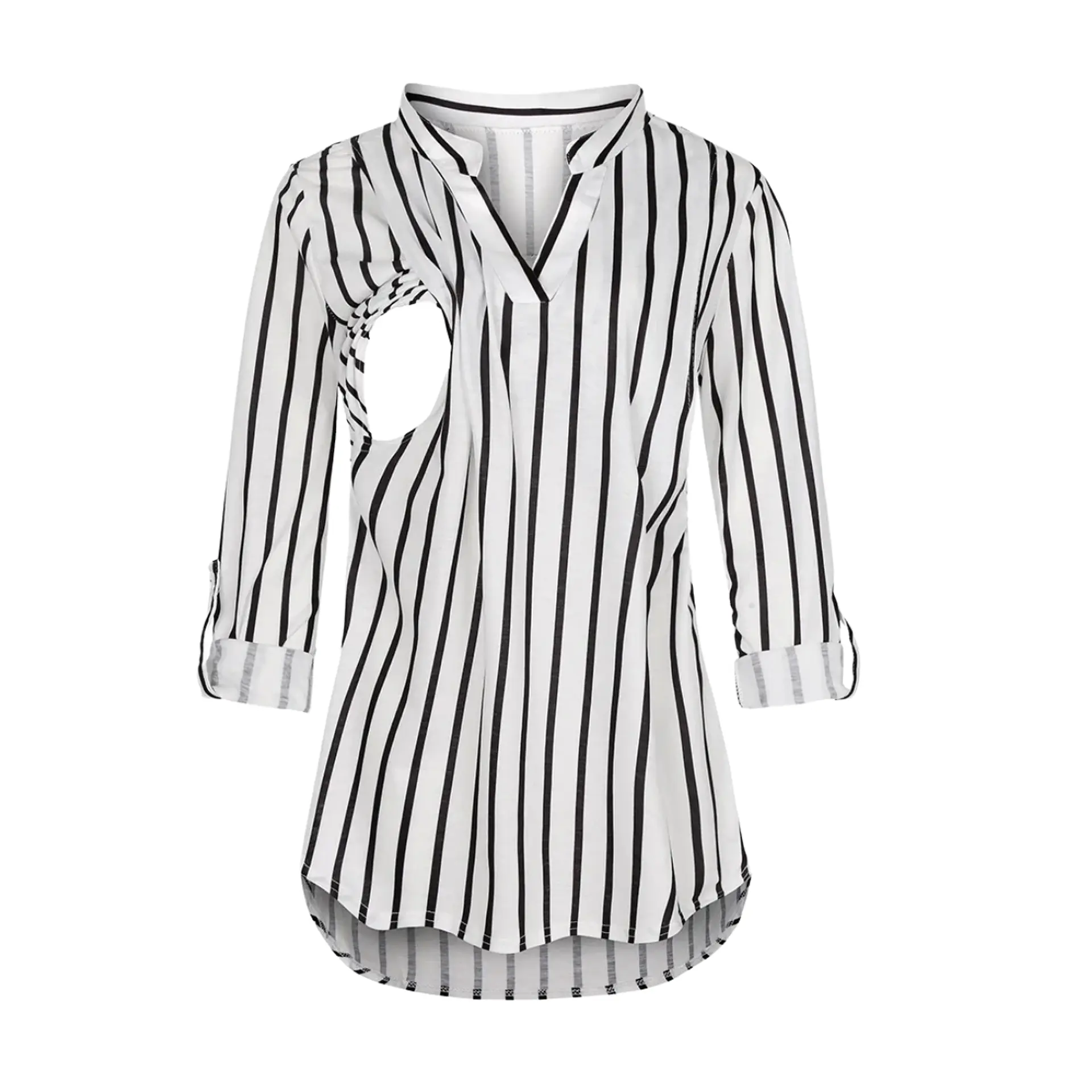 Polera Lactancia Maternidad Camisa Manga Larga  3