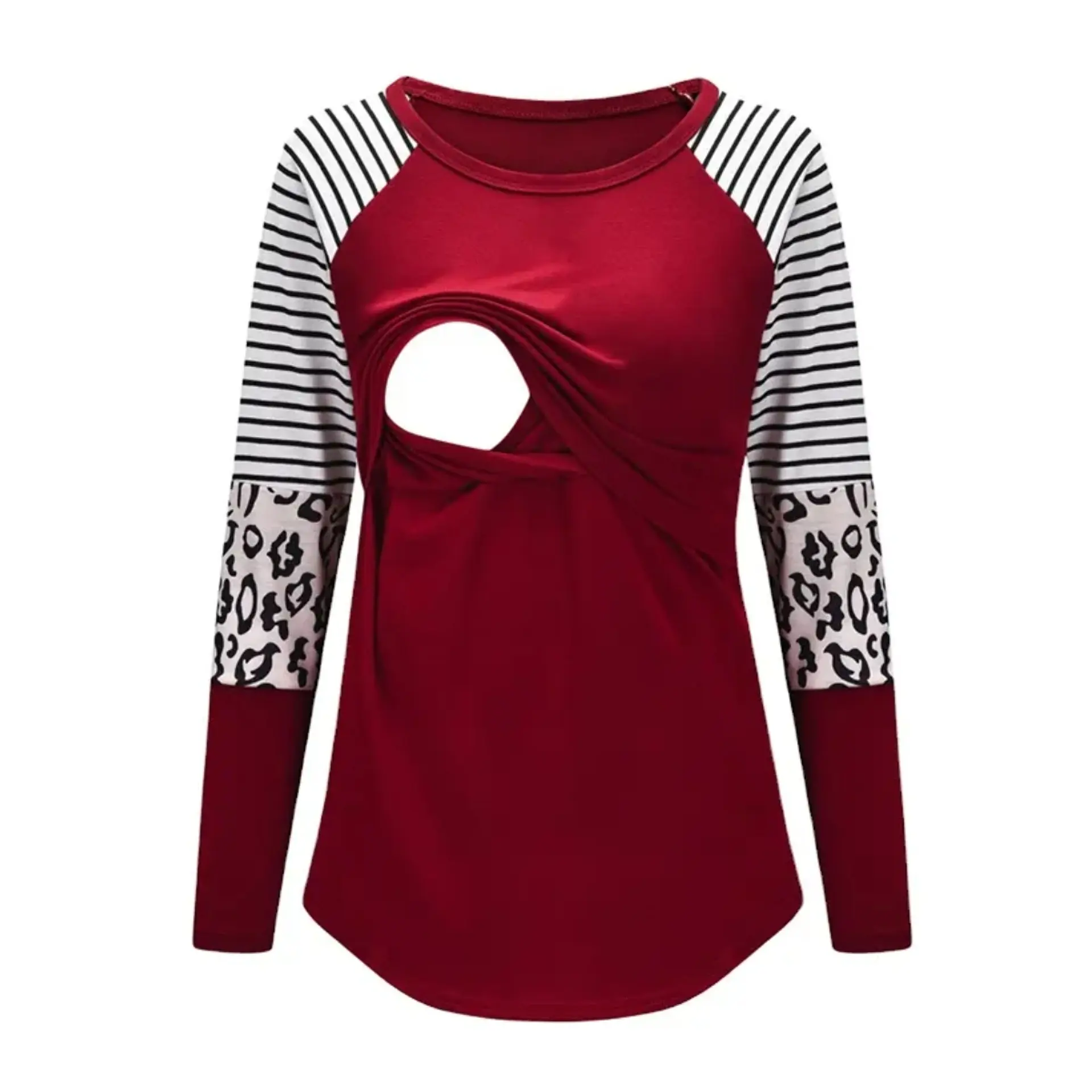 Polera Lactancia Maternidad Manga Larga Gina  1