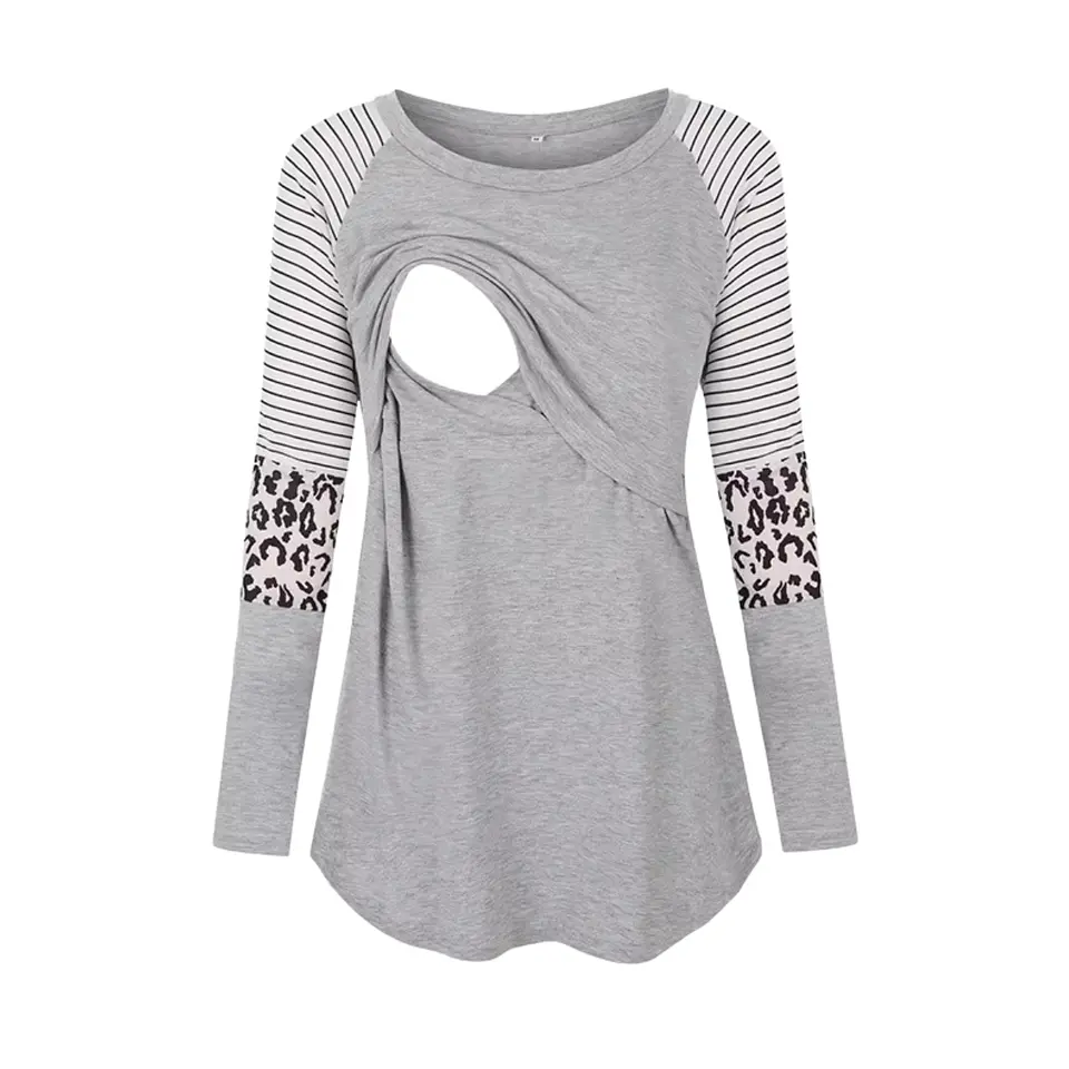 Polera Lactancia Maternidad Manga Larga Gina  2