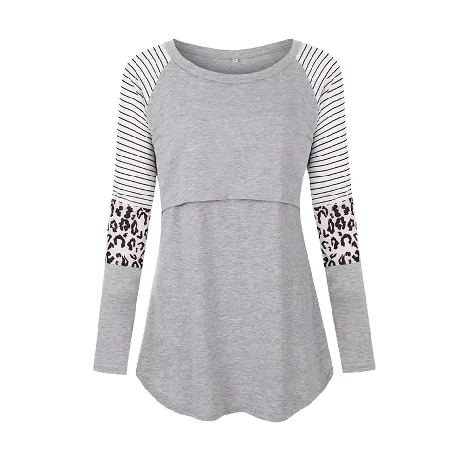 Polera Lactancia Maternidad Manga Larga Gina  8