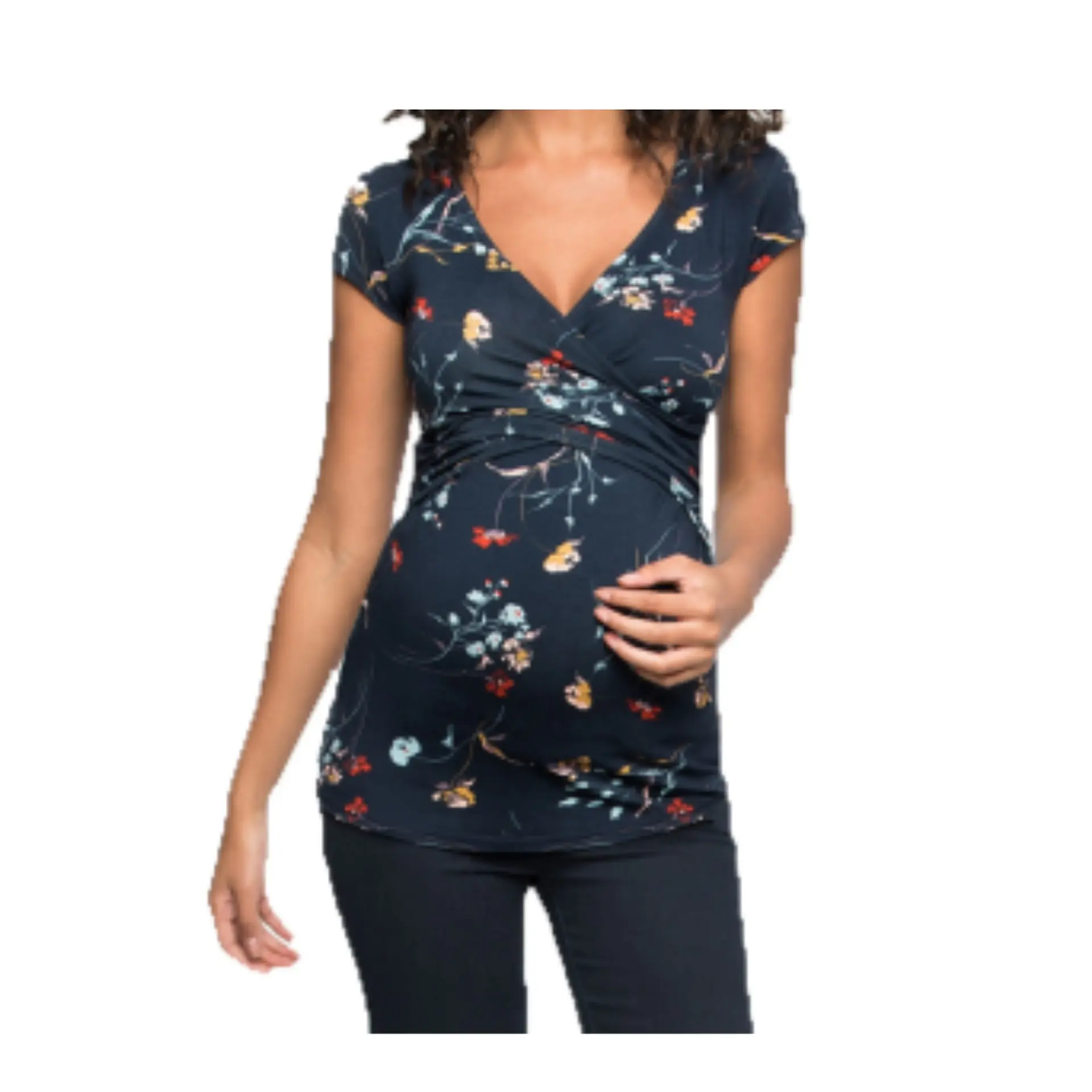 Polera Lactancia Maternidad Manga Corta Dani 9