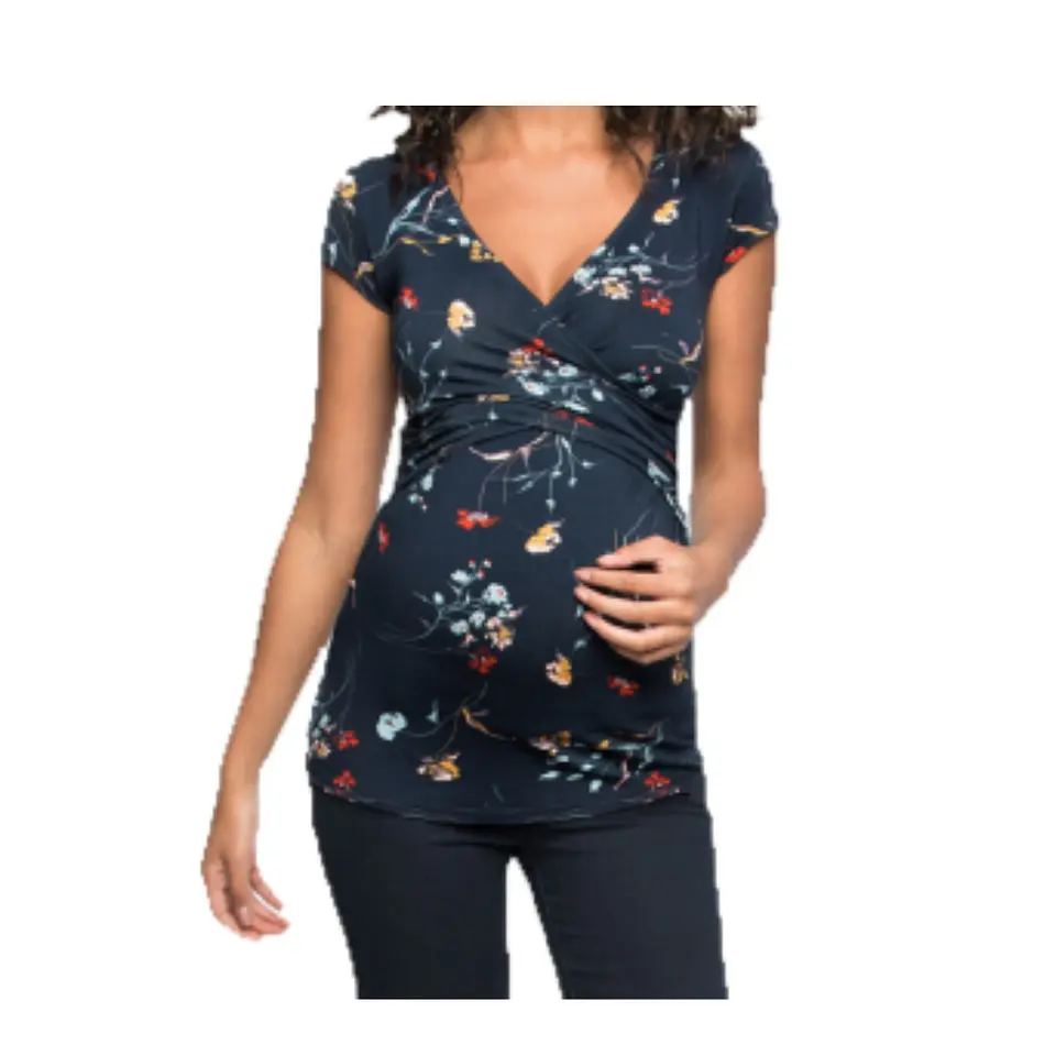 Polera Lactancia Maternidad Manga Corta Dani 9