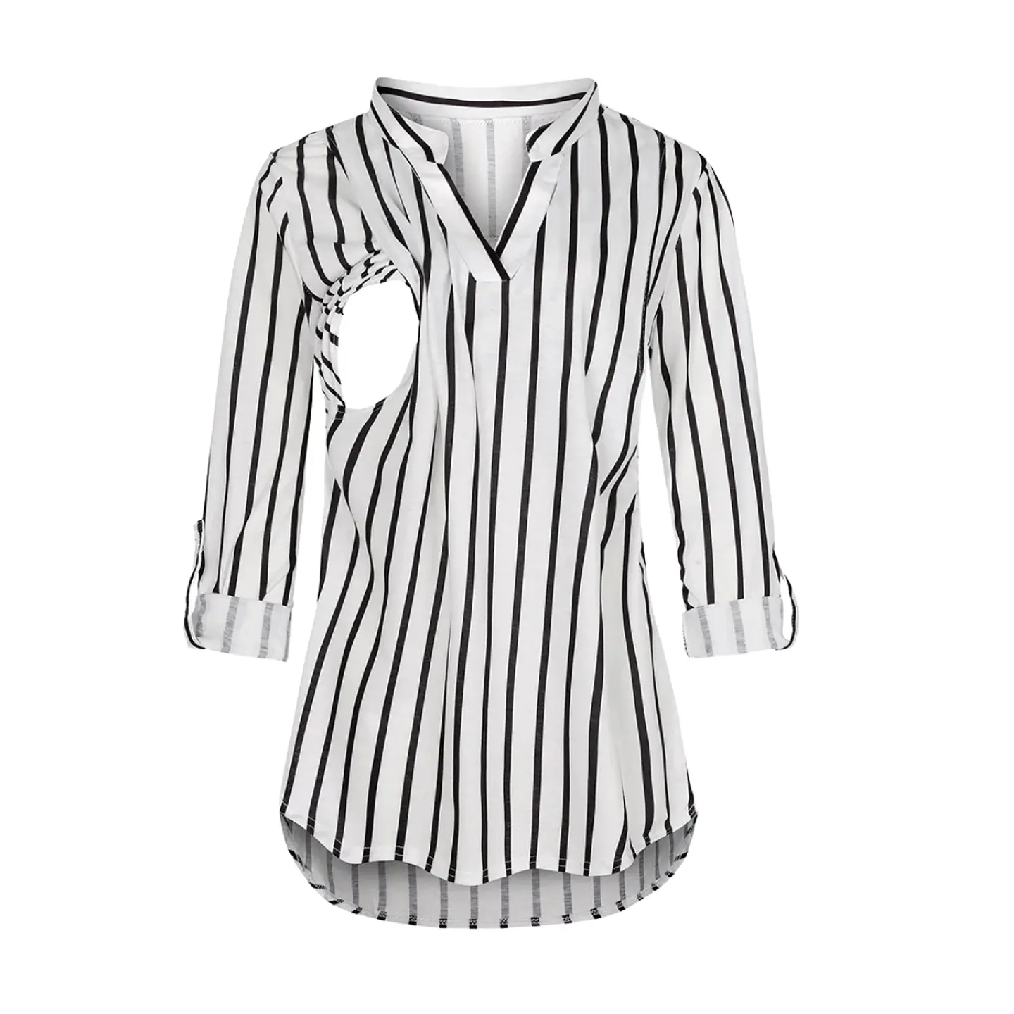 Polera Lactancia Maternidad Camisa Manga Larga  6