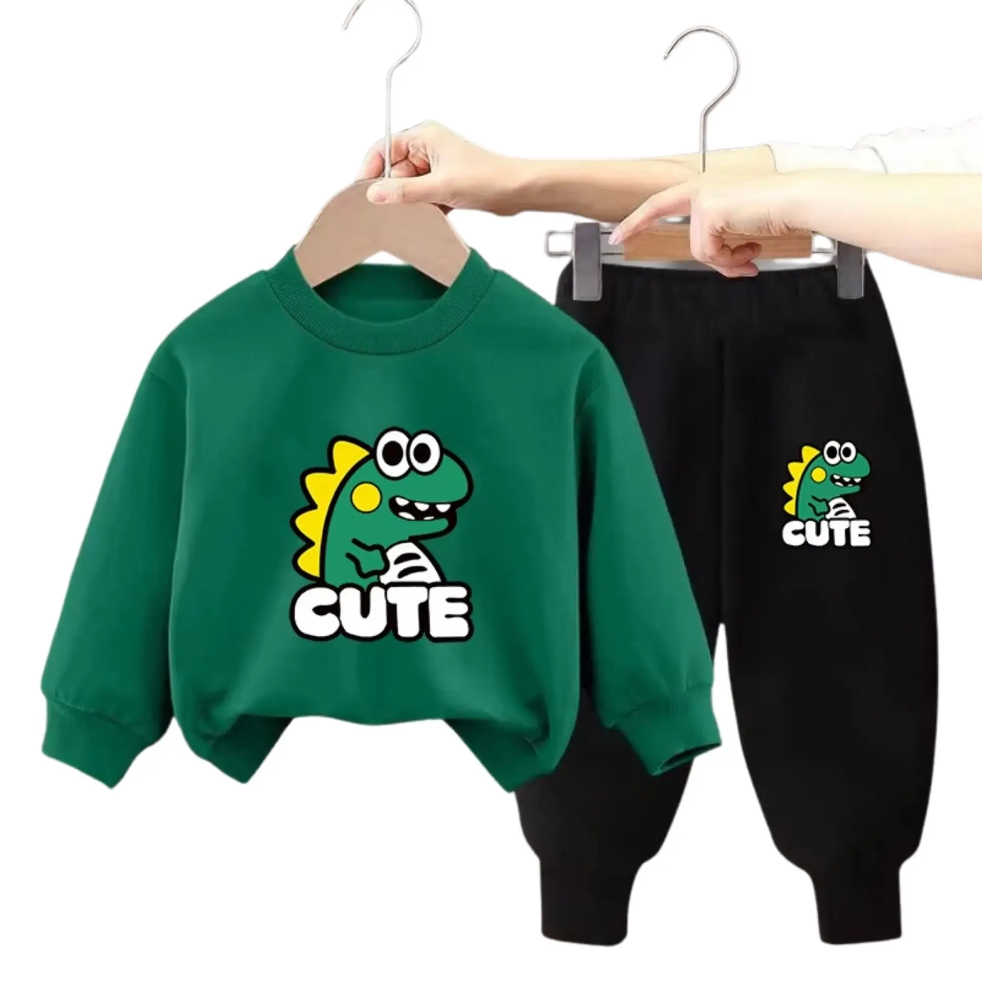 Buzo Niño Infantil Algodon Poleron Pantalon Dino 5