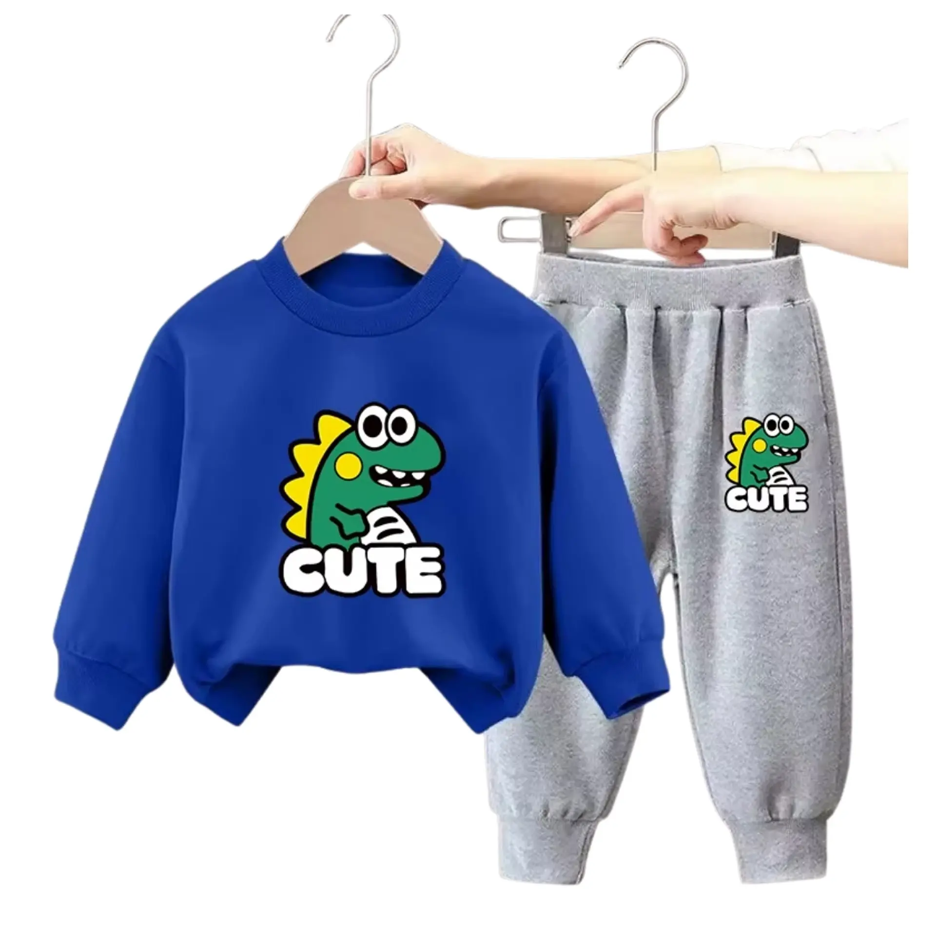 Buzo Niño Infantil Algodon Poleron Pantalon Dino 7