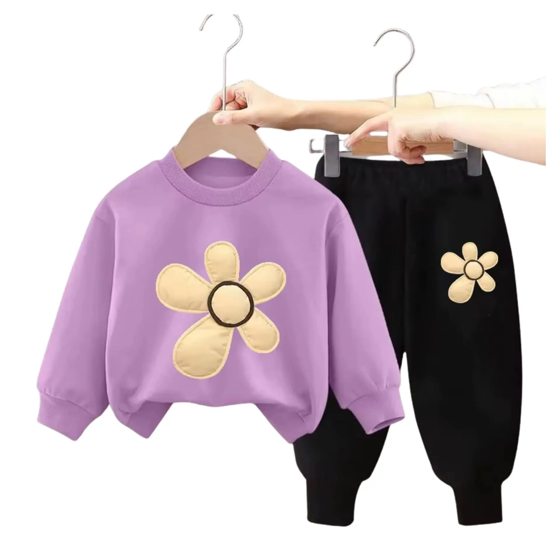 Buzo Niña Infantil Algodon 2 piezas Poleron 1