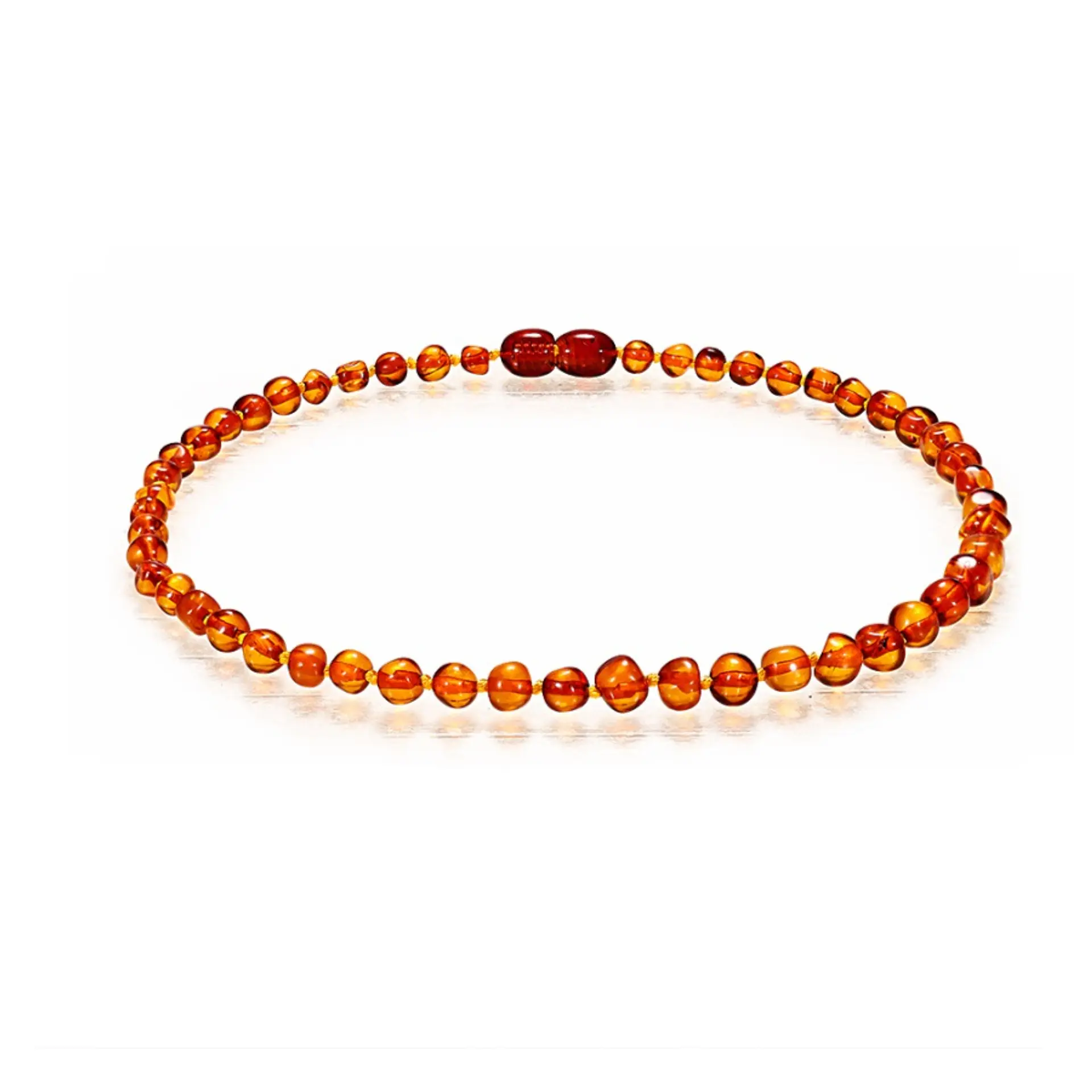 Collar De Ambar Bebe Infantil Baltico Cognac 3