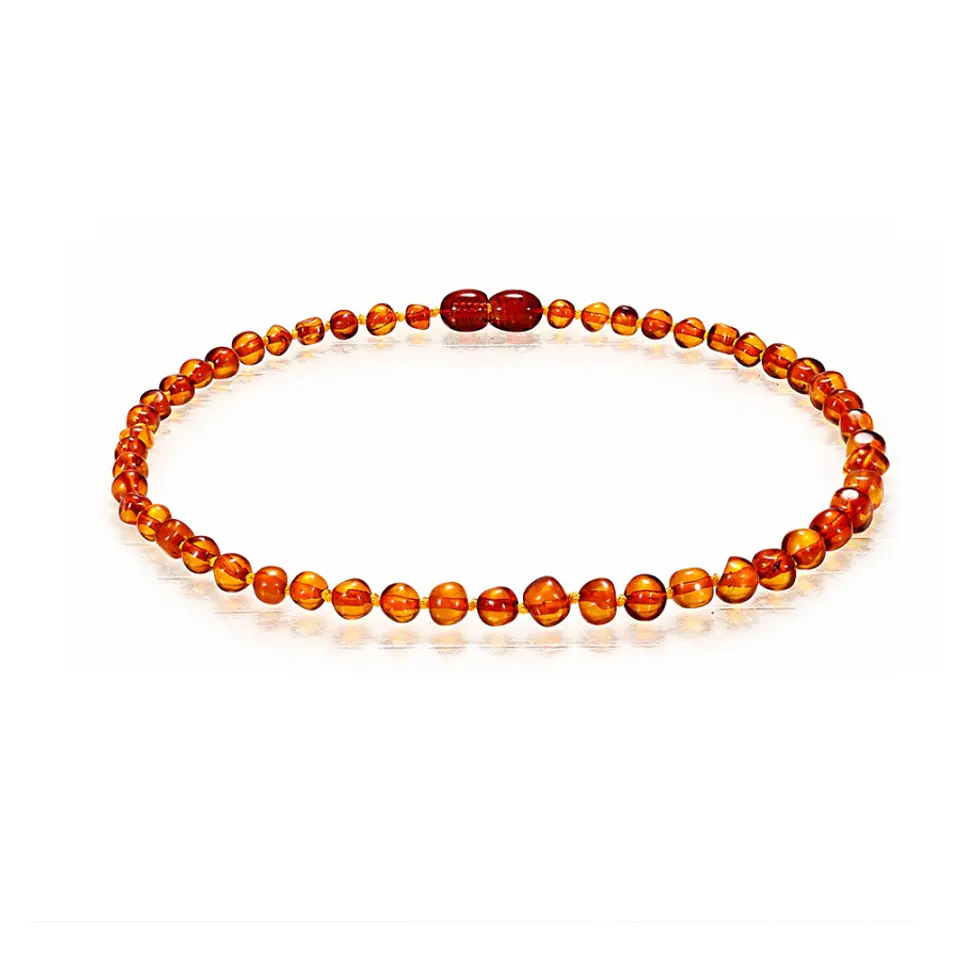 Collar De Ambar Bebe Infantil Baltico Cognac 3
