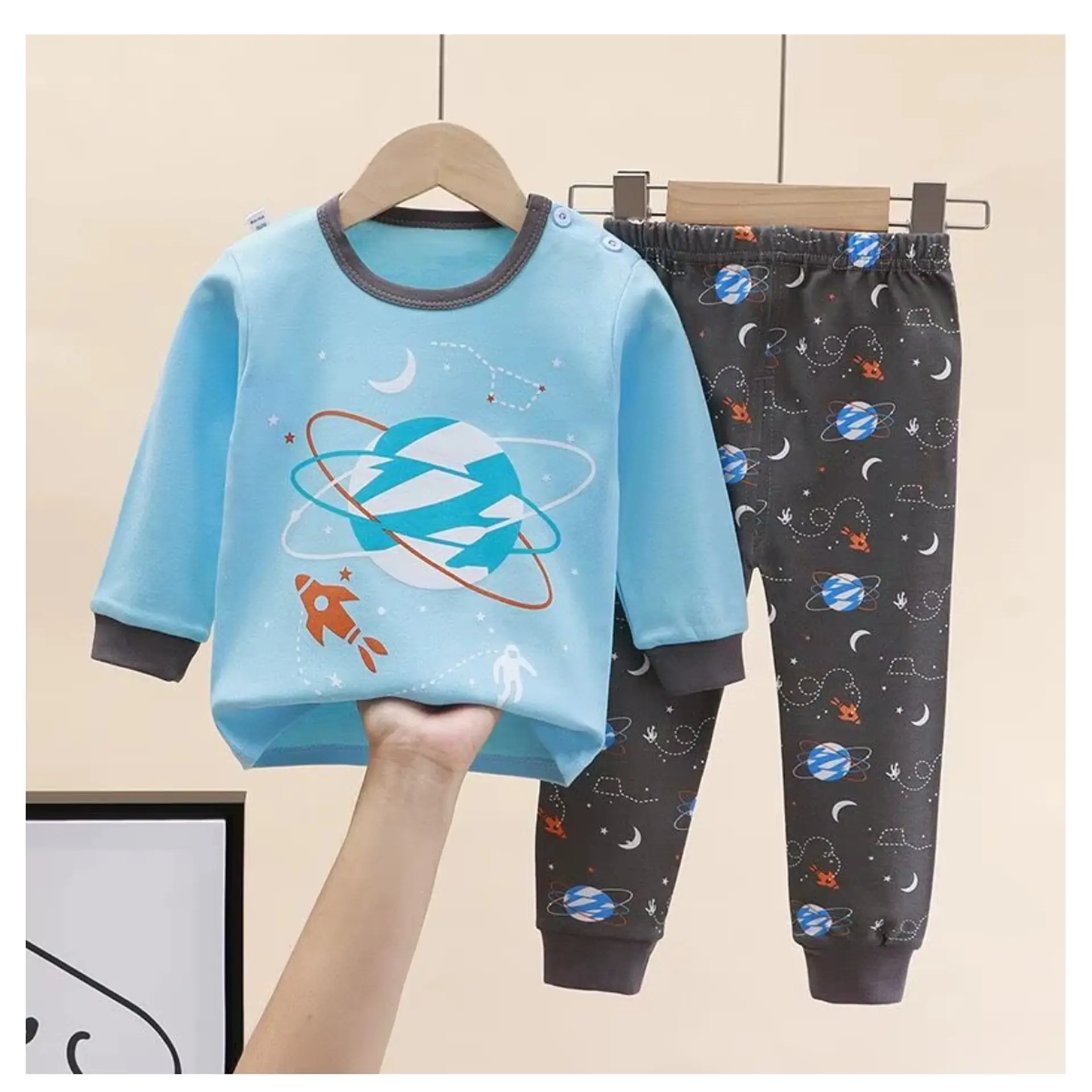 Pijama Niño Manga Larga Algodon Infantil 1