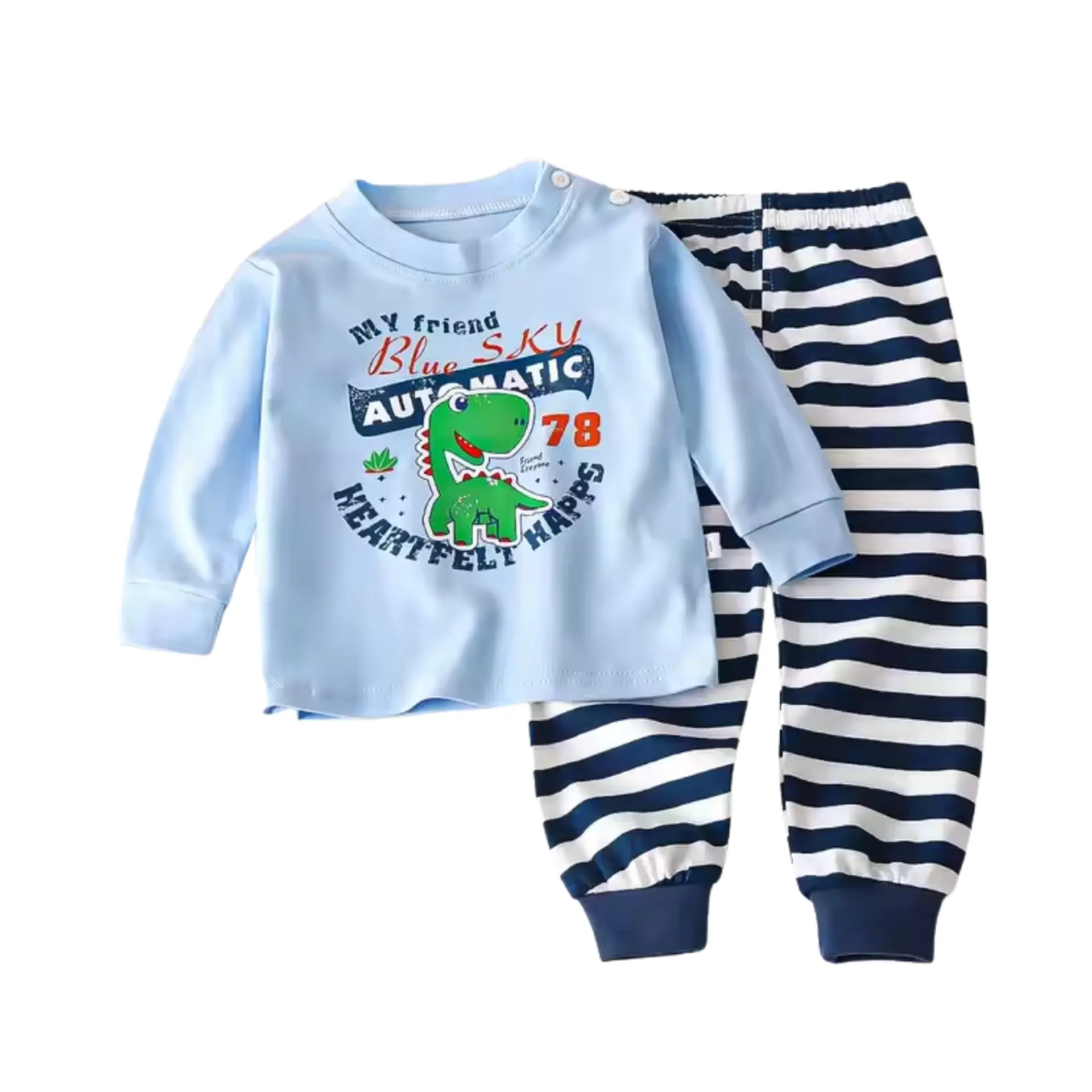 Pijama Niño Manga Larga Algodon Infantil 4