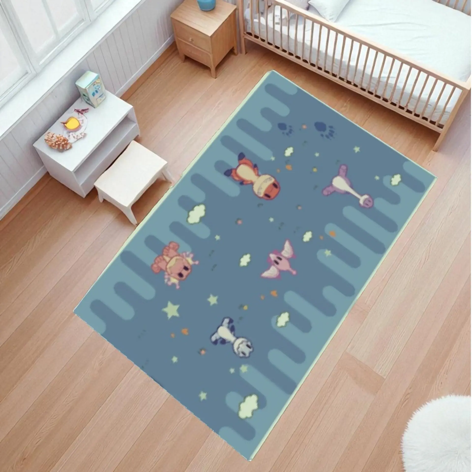 Alfombra Infantil Estampada 80x120 cm Amiguitos 1