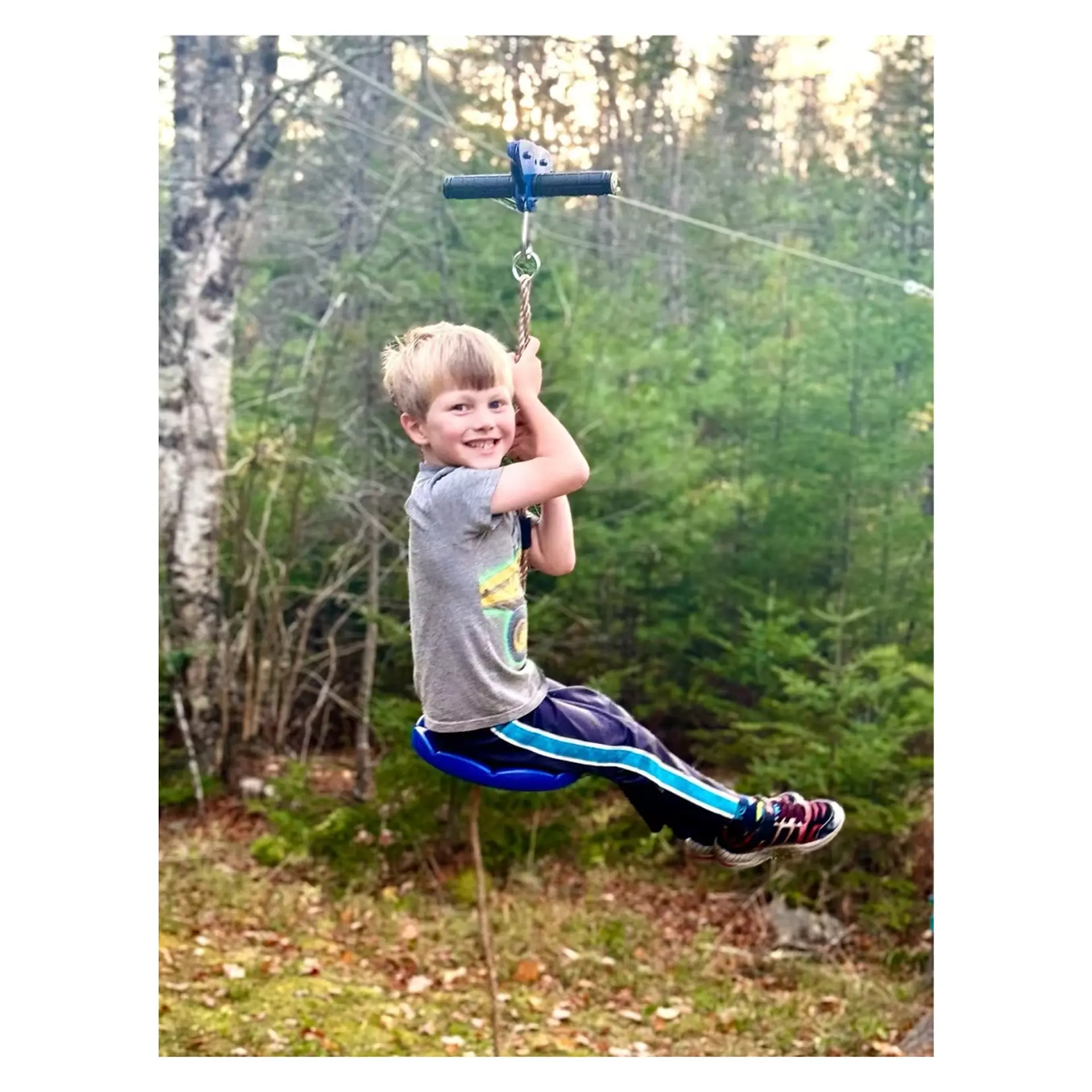Tirolesa 30m Con Freno Juego Zipline Kit Tirolina Canopy 2