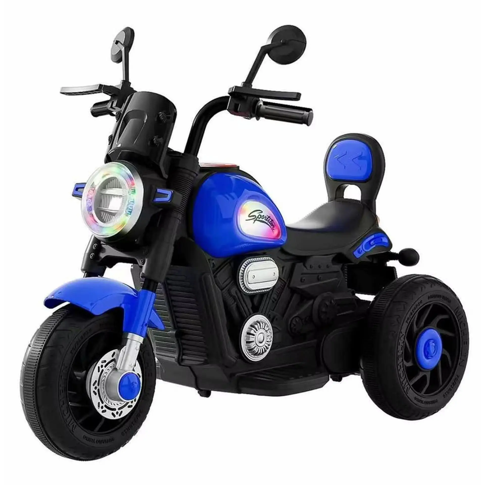 Moto Batería Eléctrico Infantil Lynx Azul Juguete  1