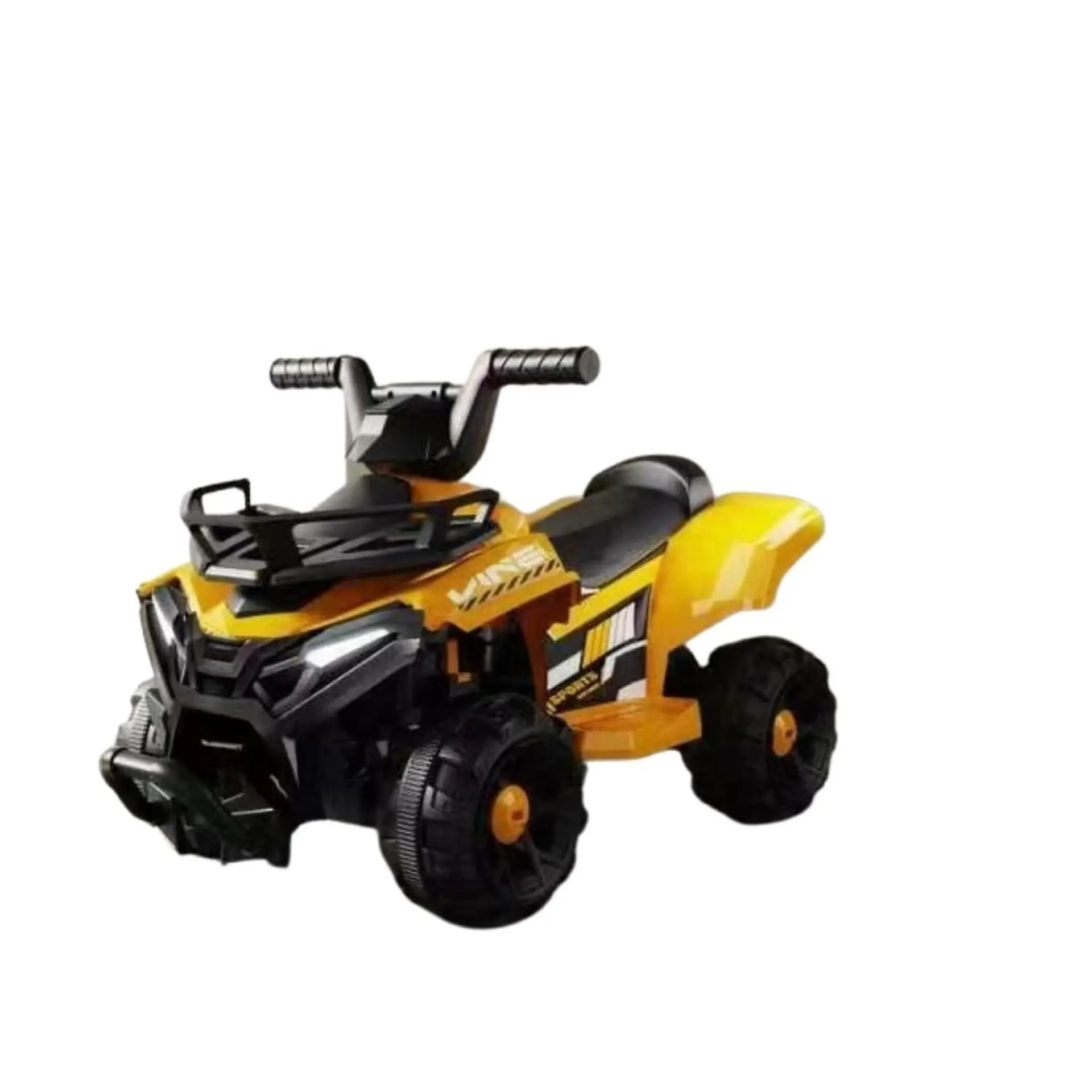 Moto Batería Eléctrico Infantil Rock Amarilla Juguete  5